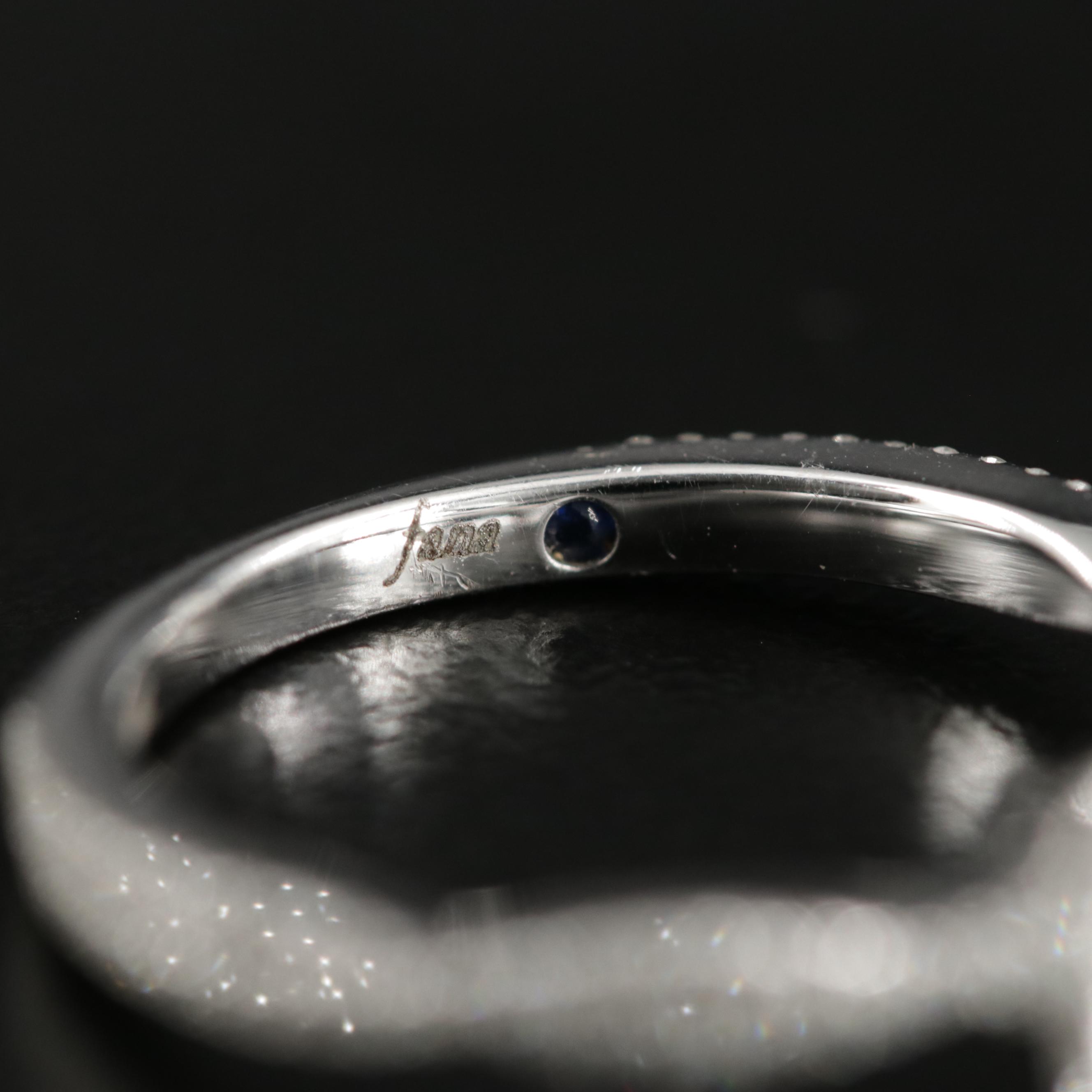 14K White Gold Diamond Semi-Mount Ring