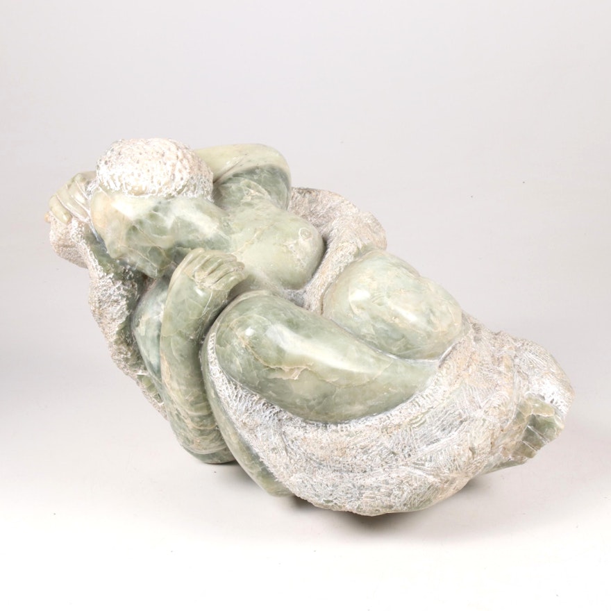 Carved Stone Figural Sculpture