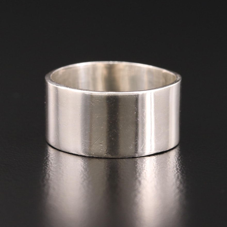 Sterling Silver Cigar Band Ring
