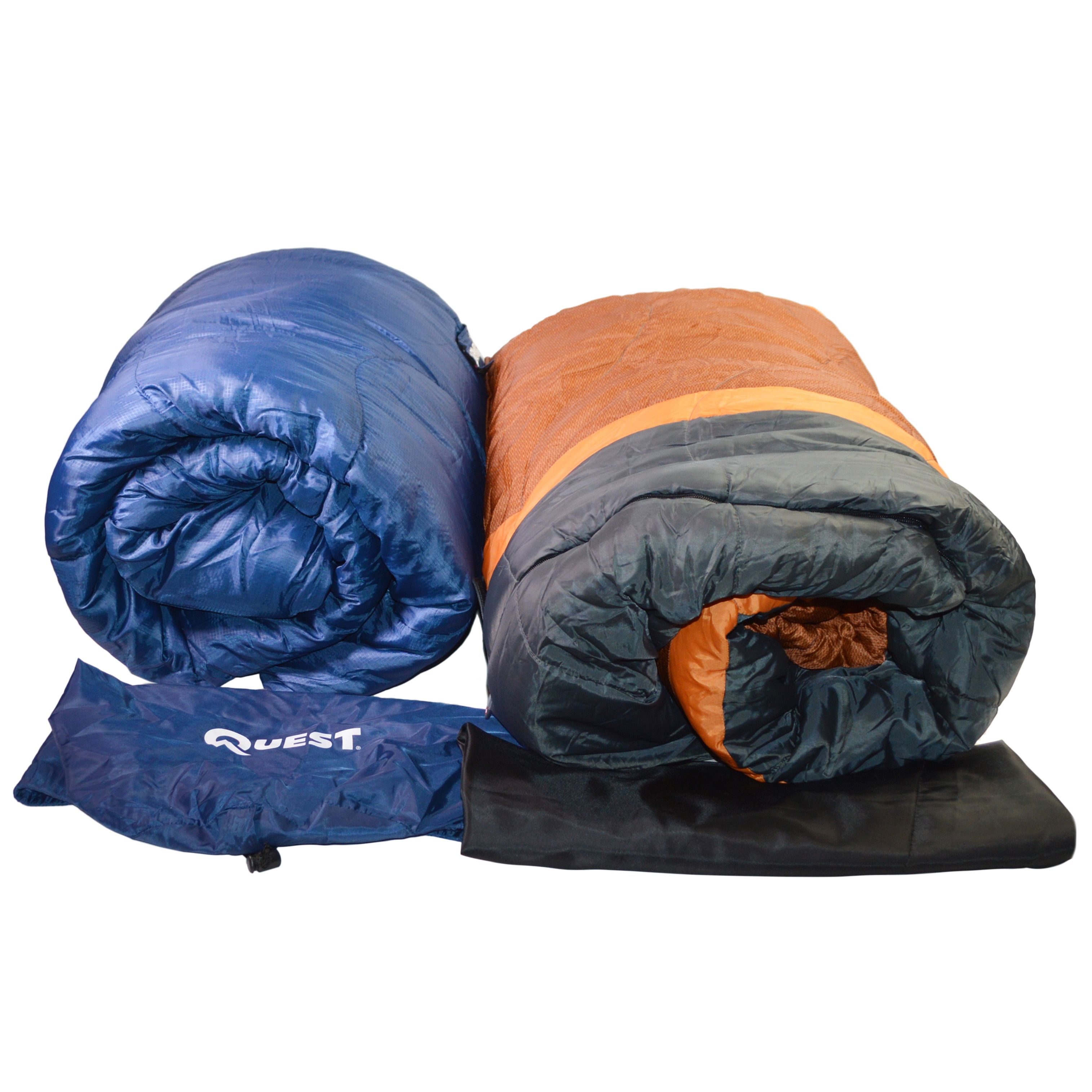 Swiss Gear "Crevasse" Mummy Sleeping Bag and Quest Rectangular Sleeping Bag