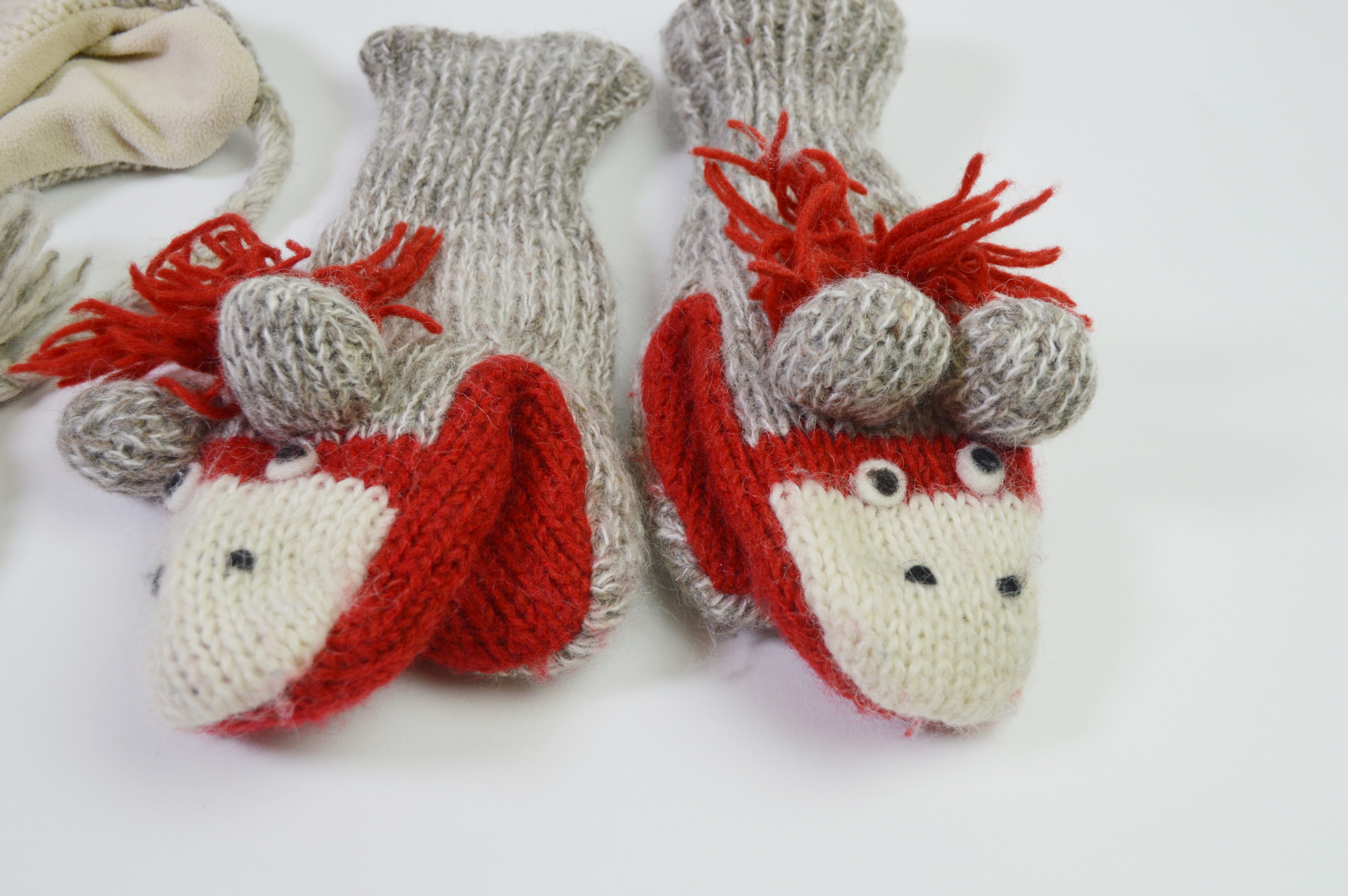 Nirvanna Designs Sock Monkey Hat and Gloves, Spyder and Other Knit Hats