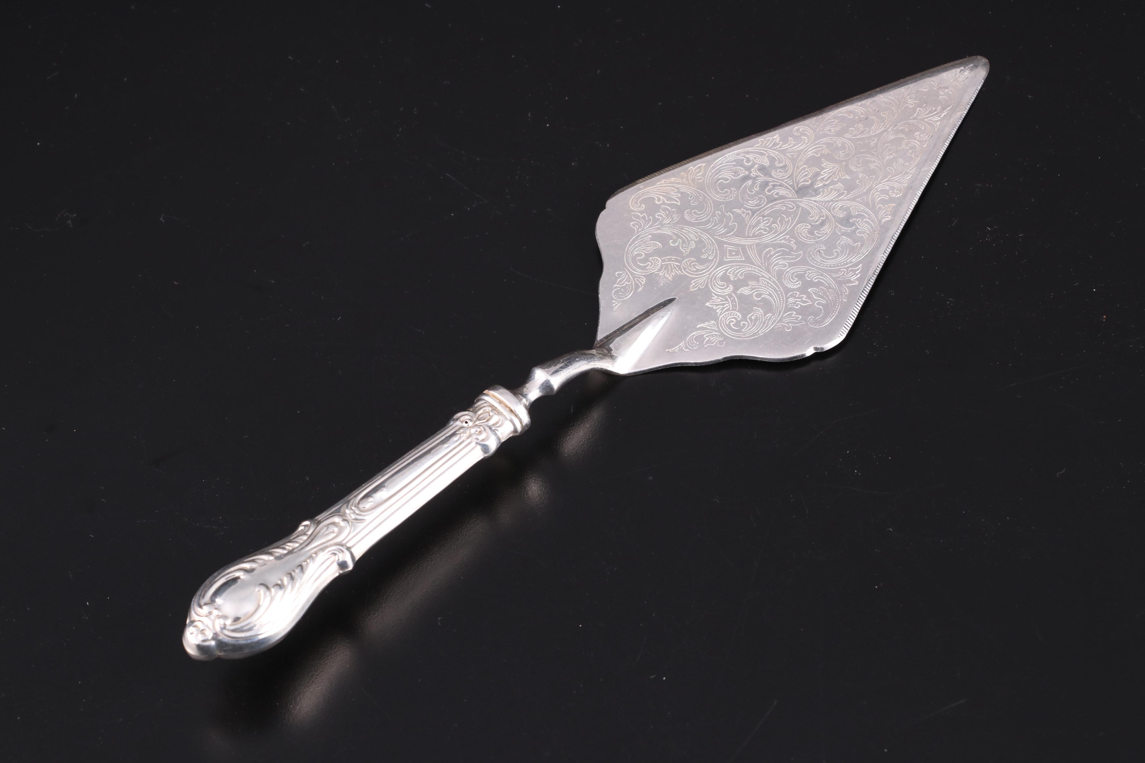 Crown Sterling Silver Handled Carving Set and Serving Utensils