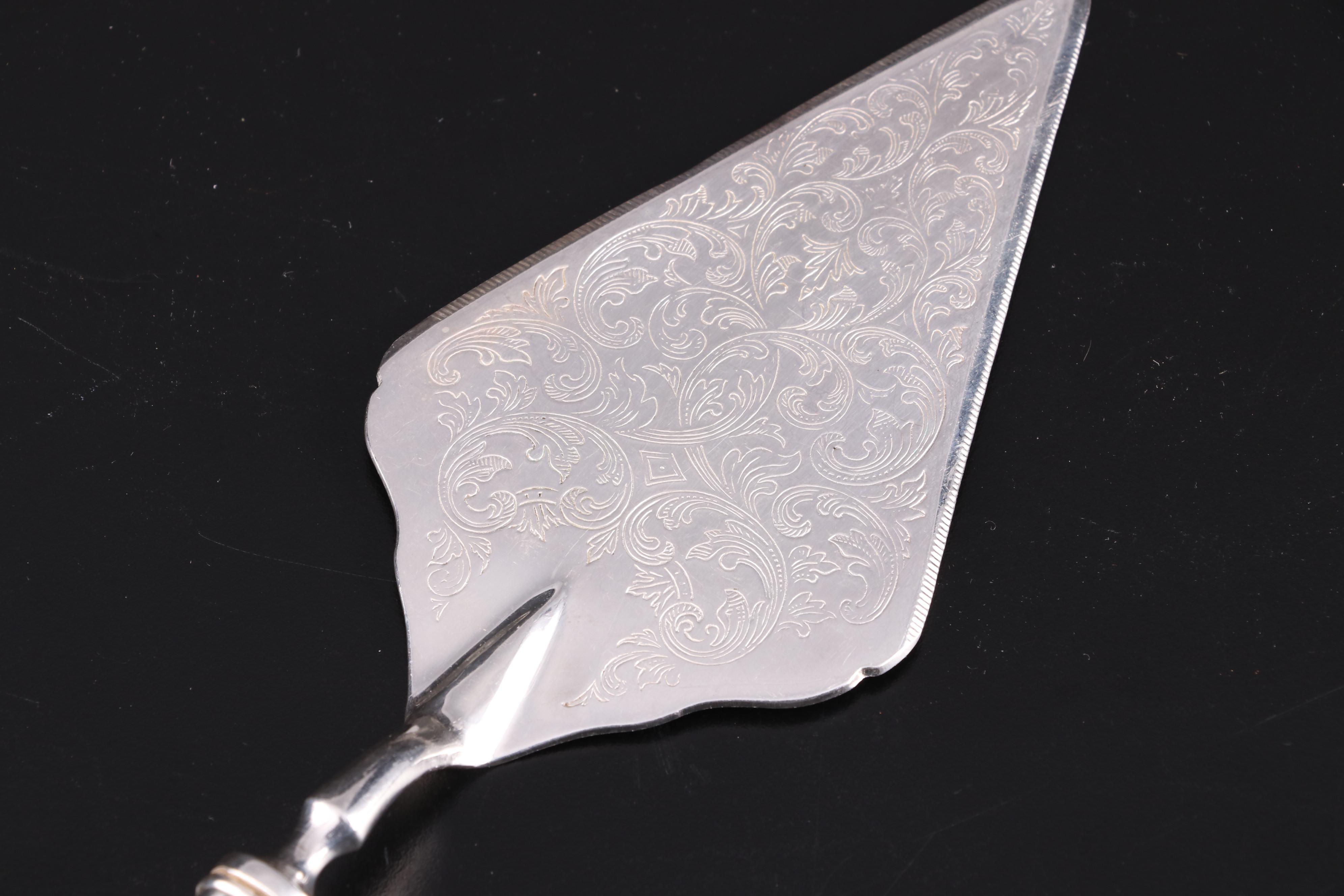 Crown Sterling Silver Handled Carving Set and Serving Utensils