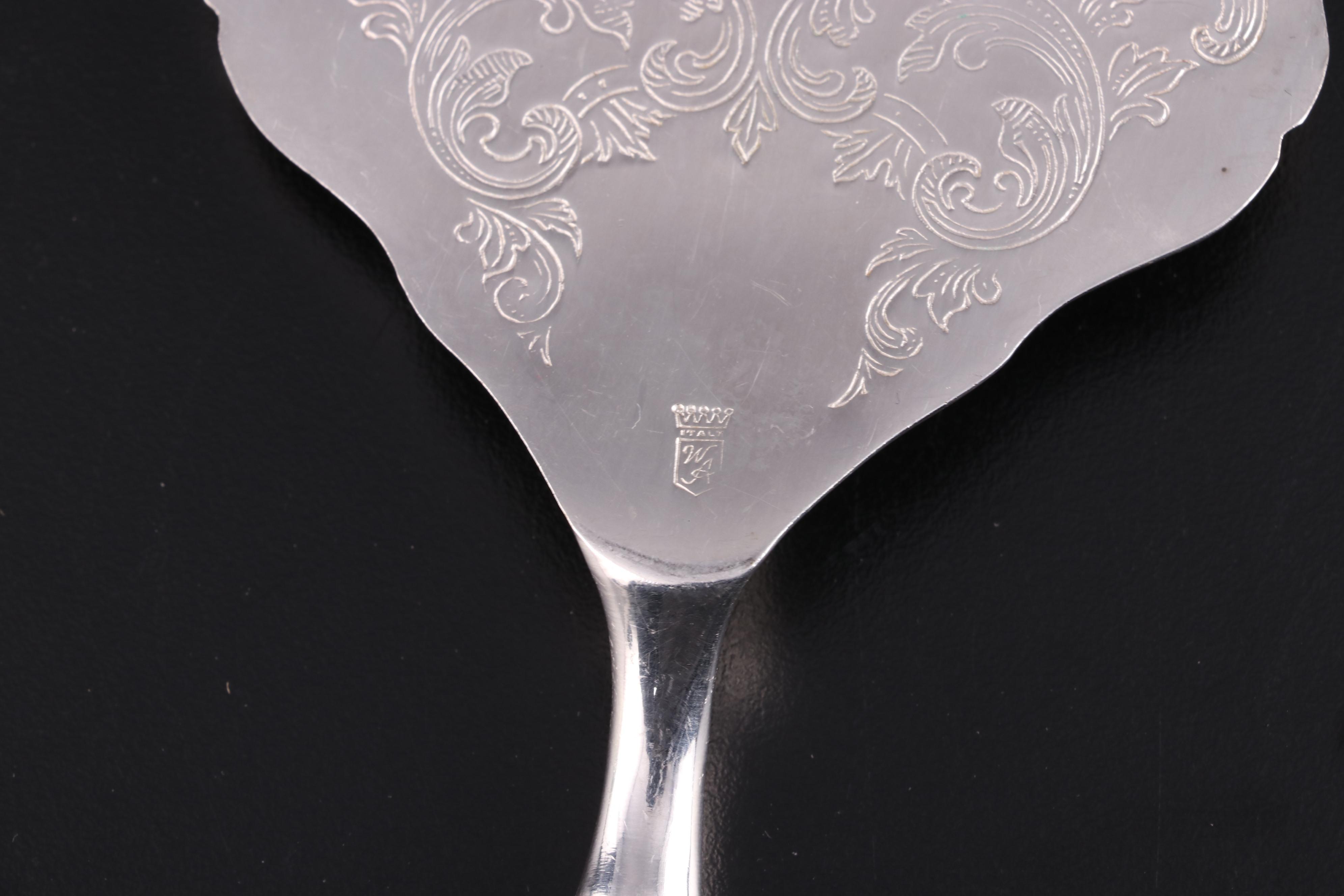 Crown Sterling Silver Handled Carving Set and Serving Utensils