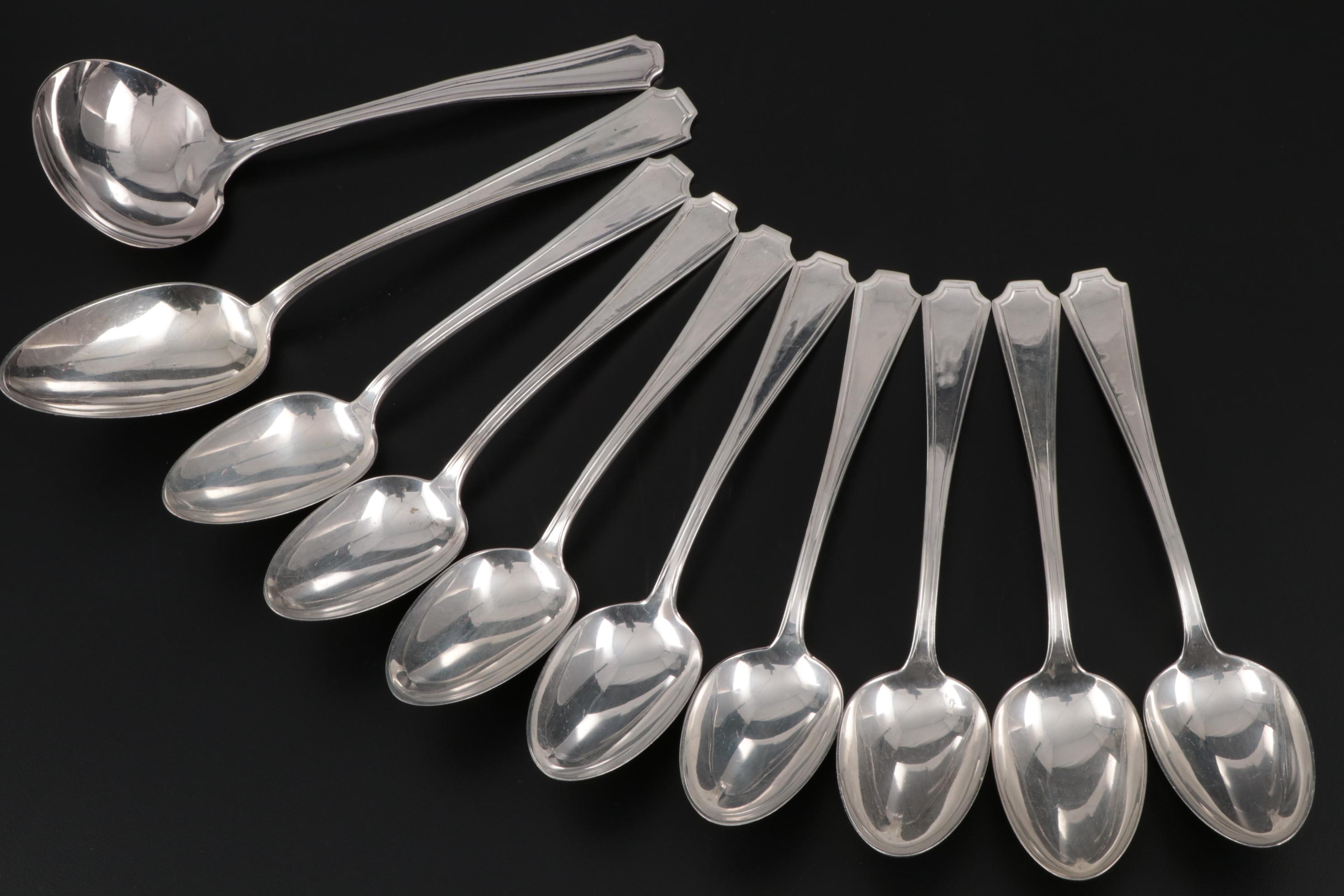 Gorham "Fairfax" Sterling Silver Flatware and Serving Utensils
