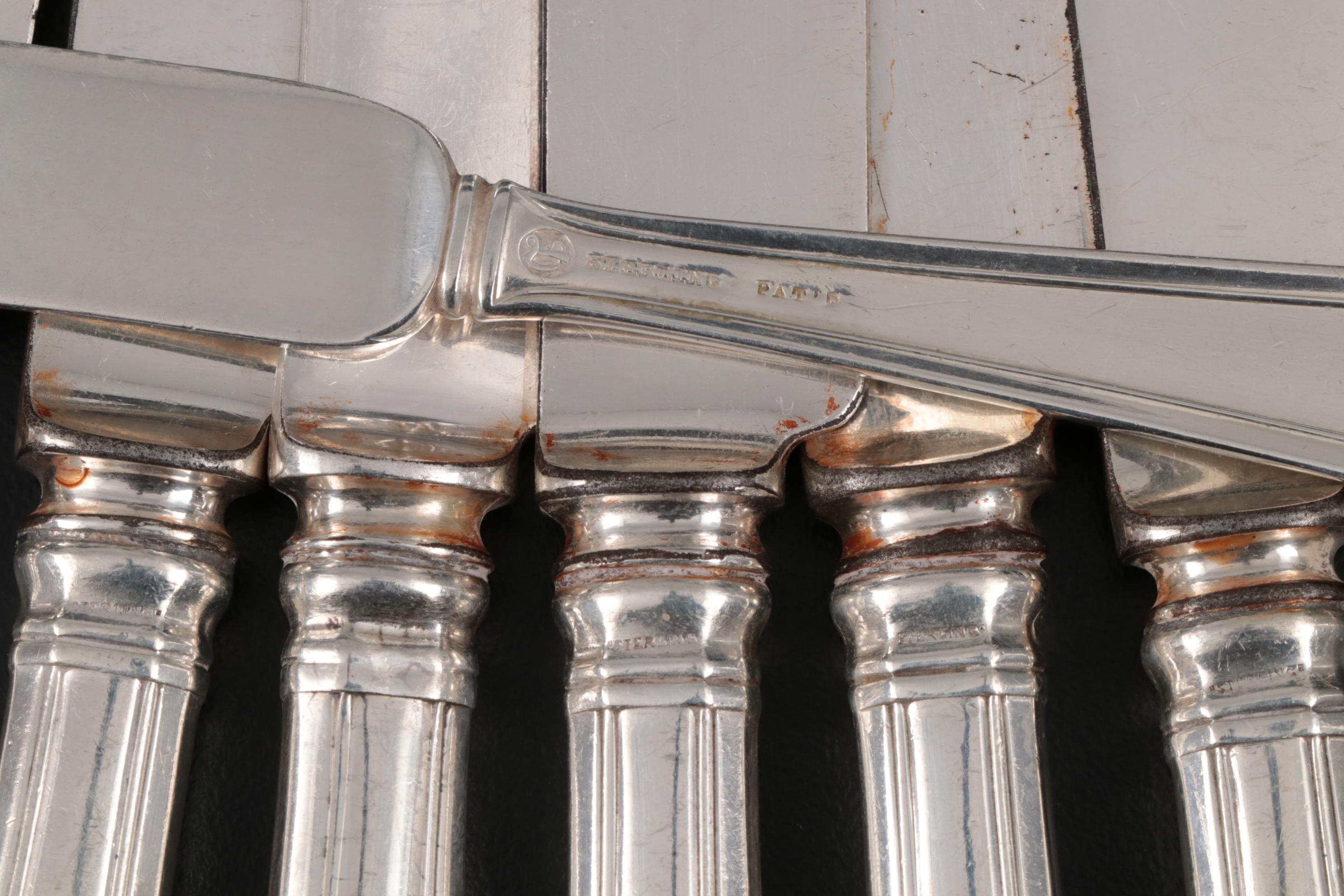 Gorham "Fairfax" Sterling Silver Flatware and Serving Utensils