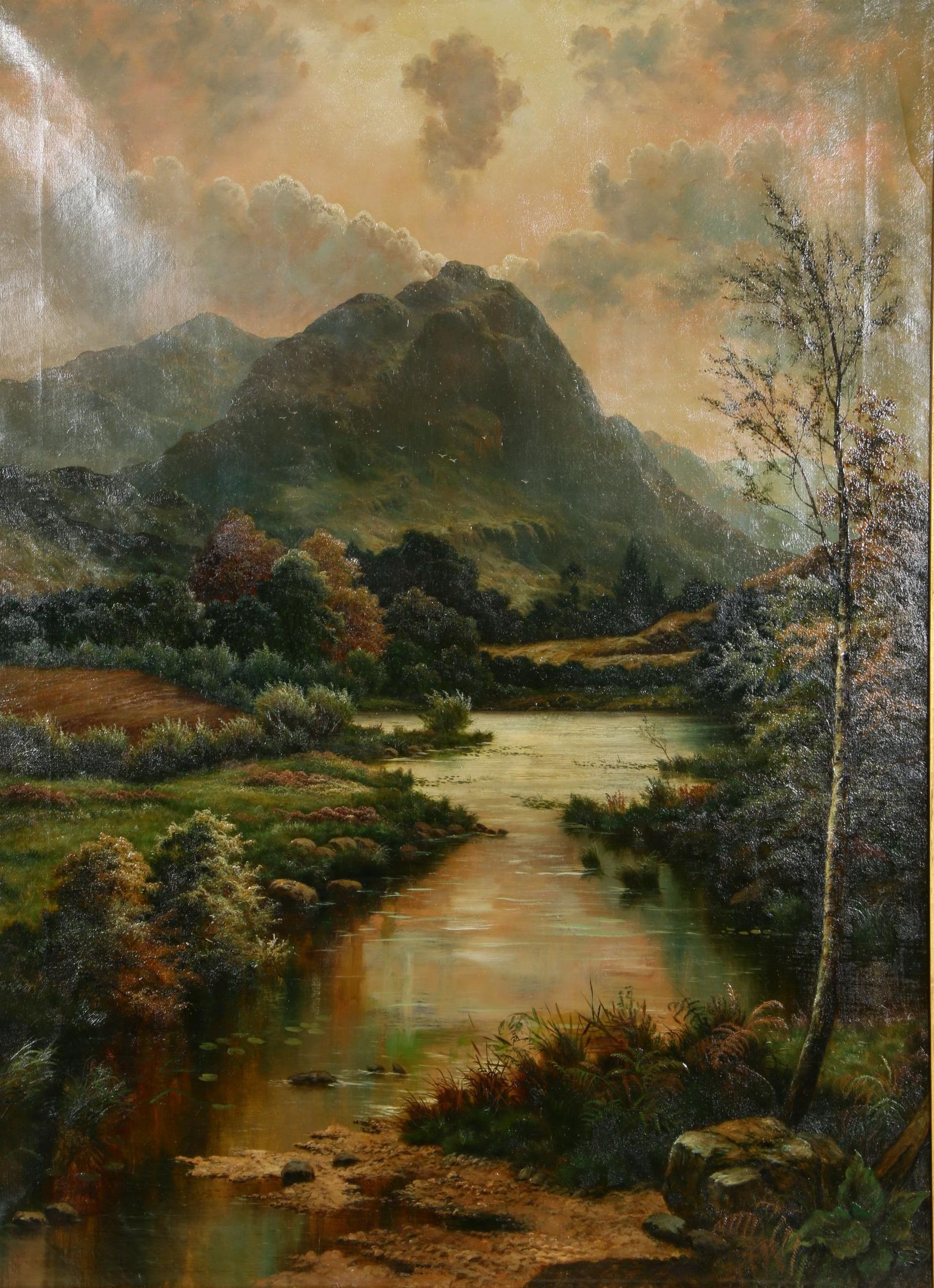 Henry John Livens Welsh Landscape Oil Painting, Early to Mid 20th Century
