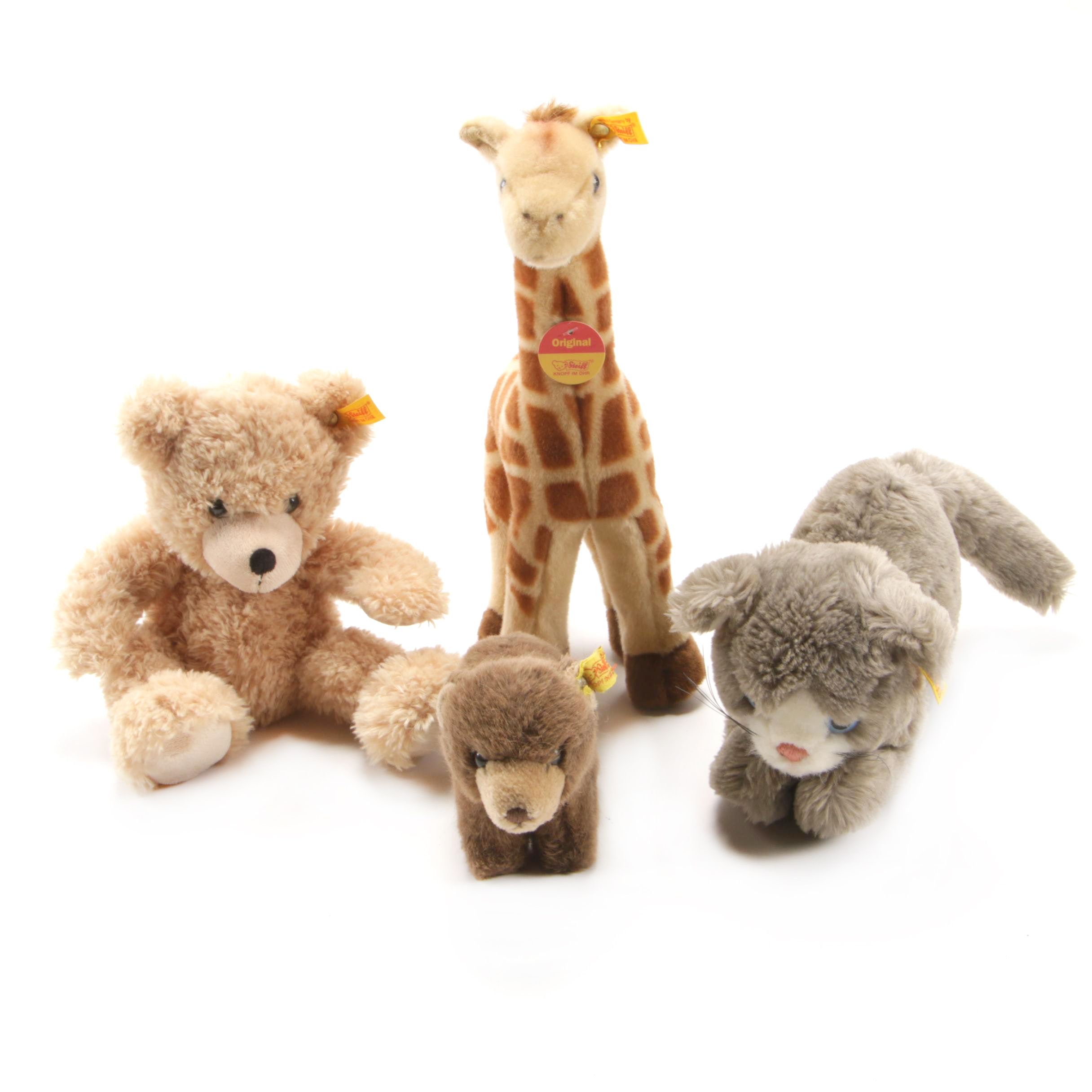 Steiff Stuffed Plush Animals, Late 20th Century