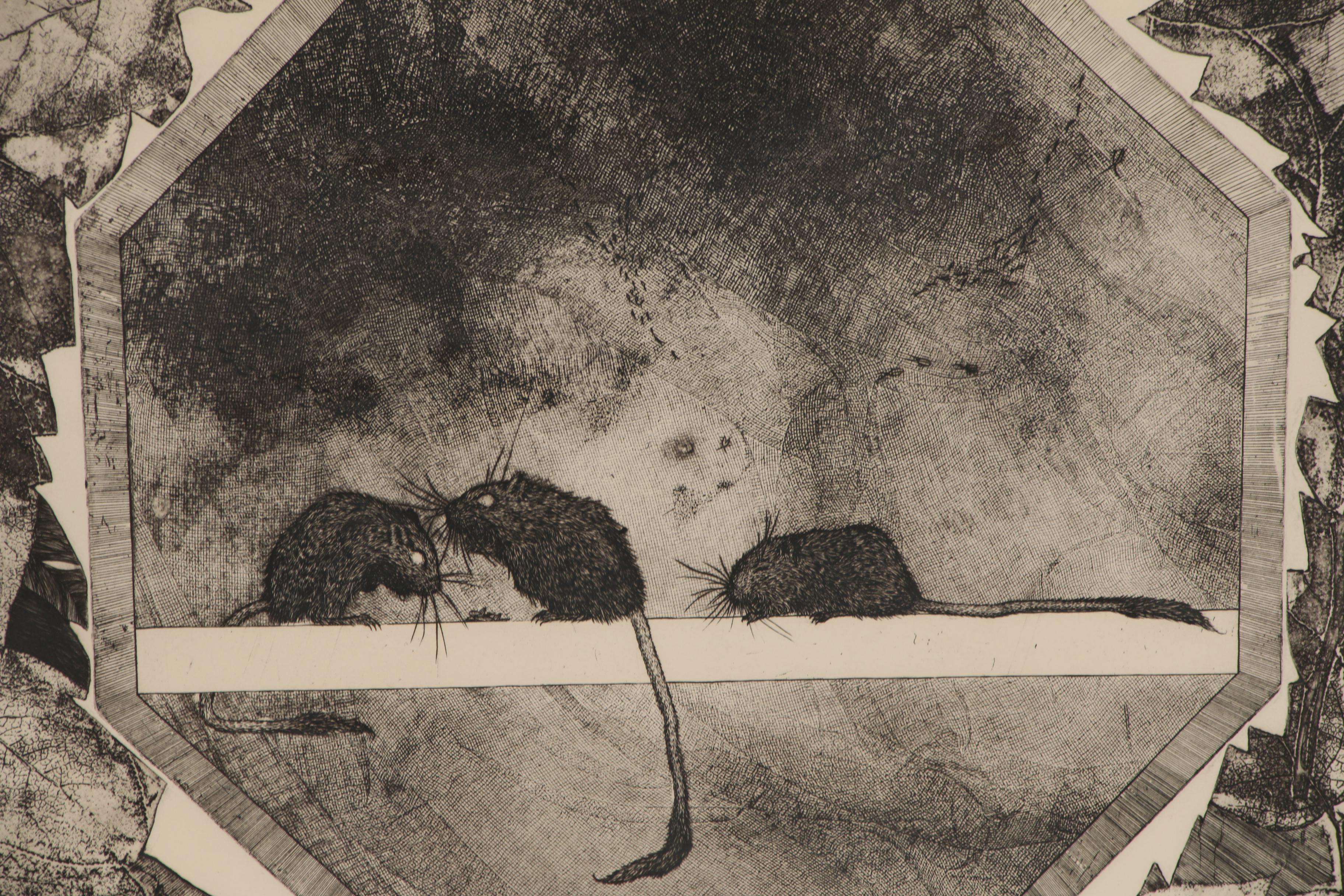 Bethia Brehmer Etching "Bio Chemical Warfare"