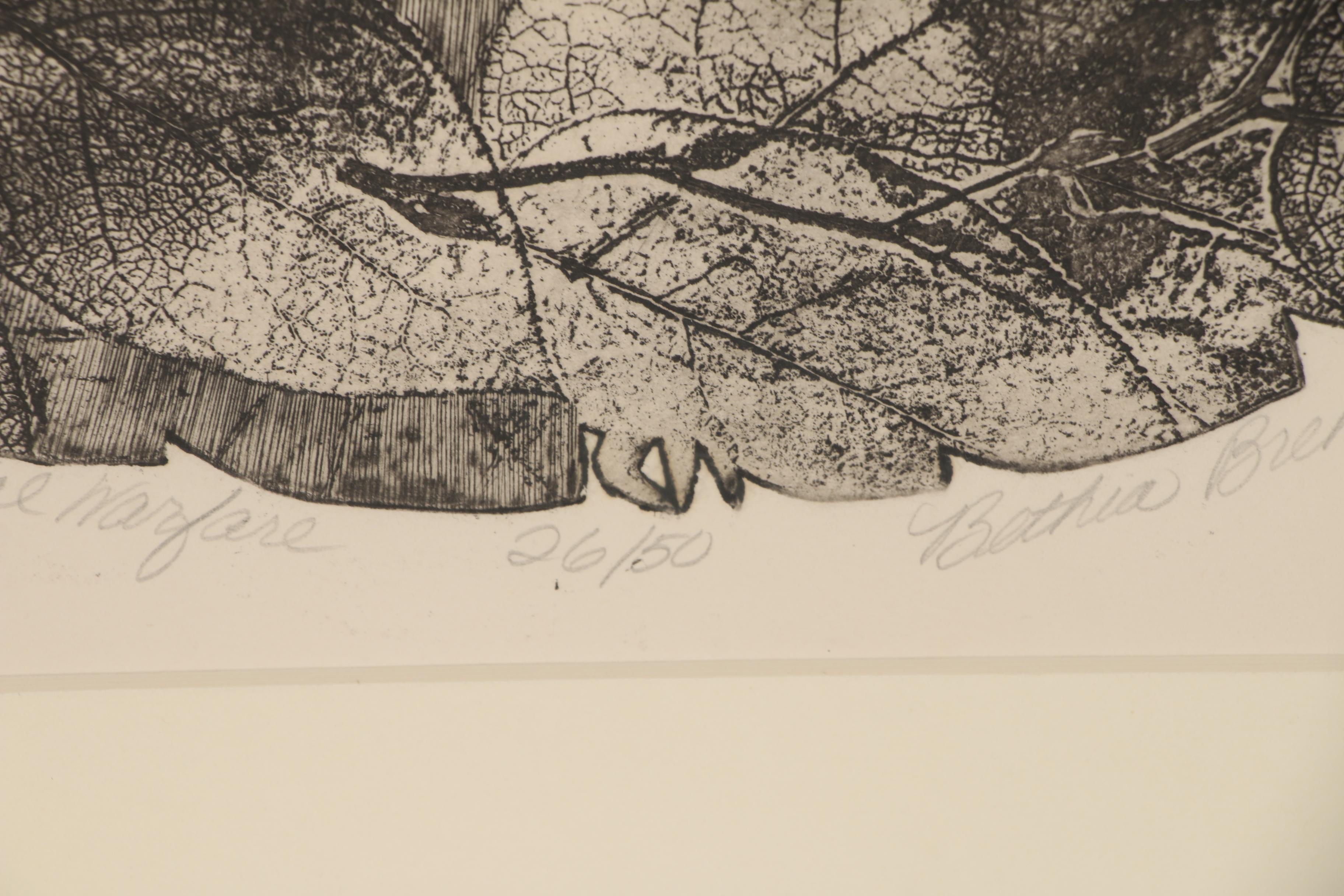 Bethia Brehmer Etching "Bio Chemical Warfare"