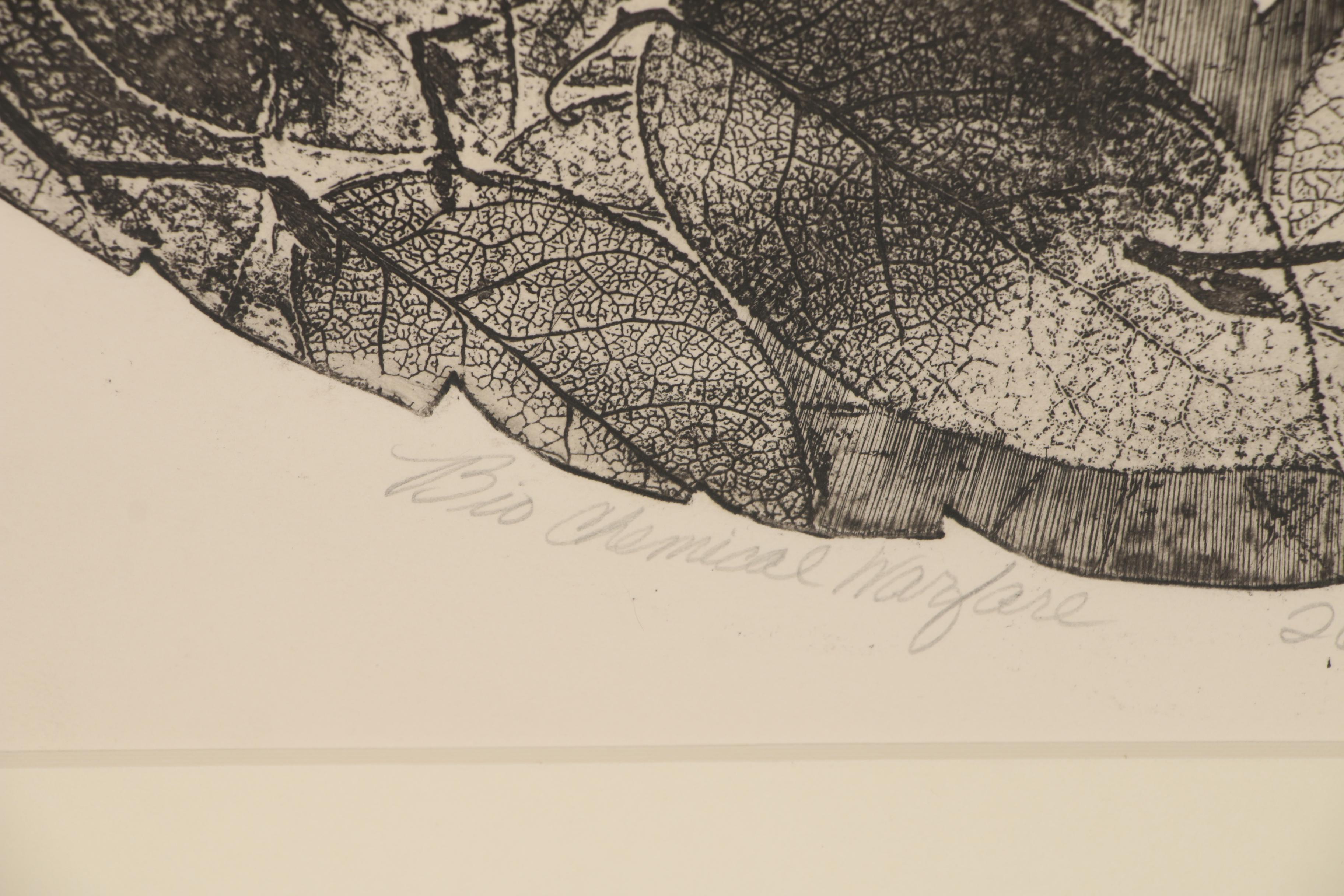 Bethia Brehmer Etching "Bio Chemical Warfare"