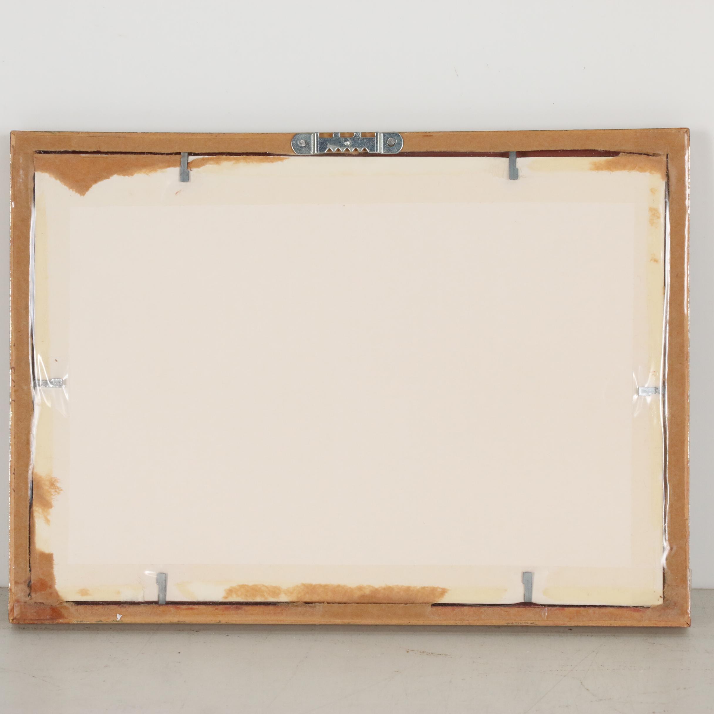 Etching after Rembrandt of Seated Male Nude, 20th Century