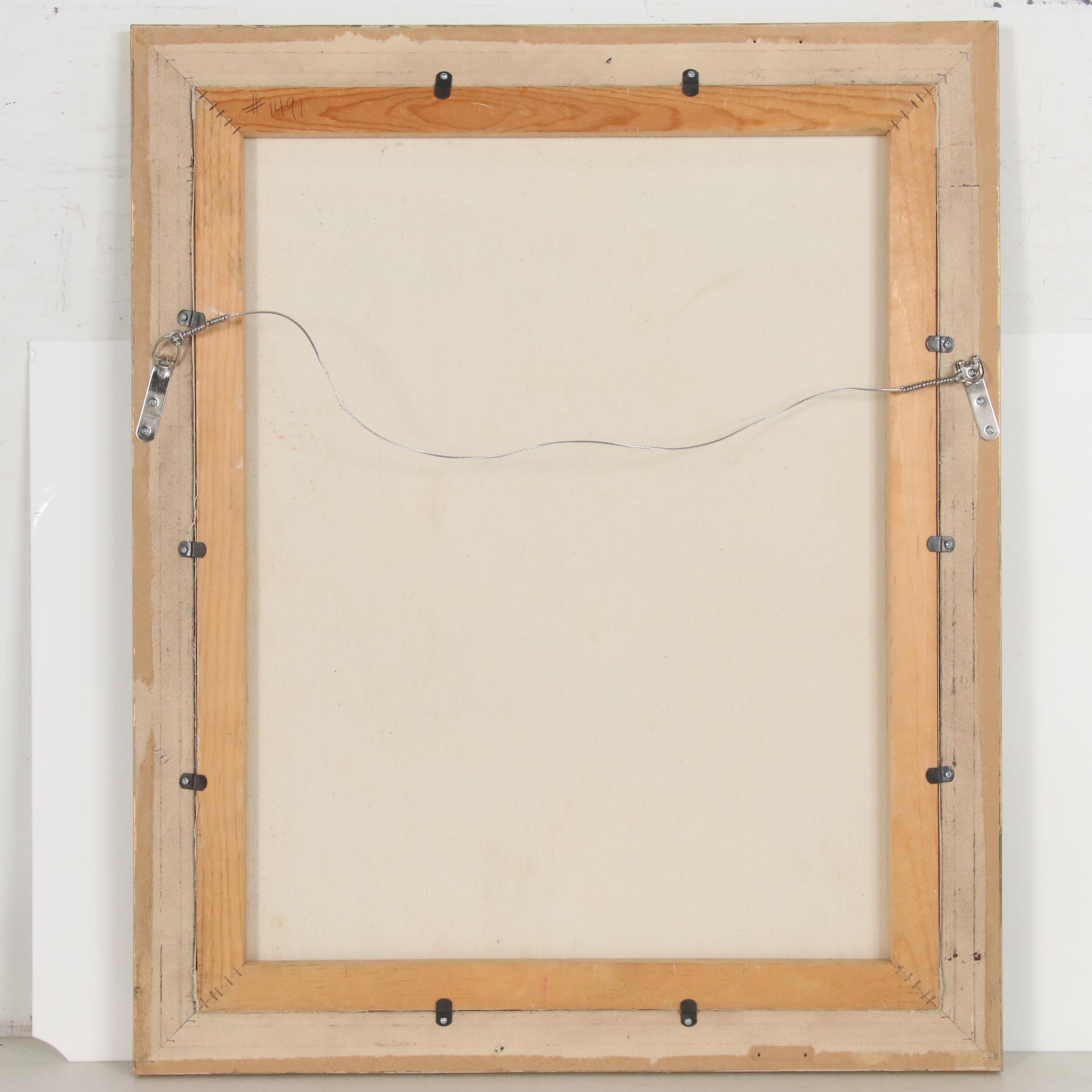 Corinne Hartley Oil Painting of Flower Market