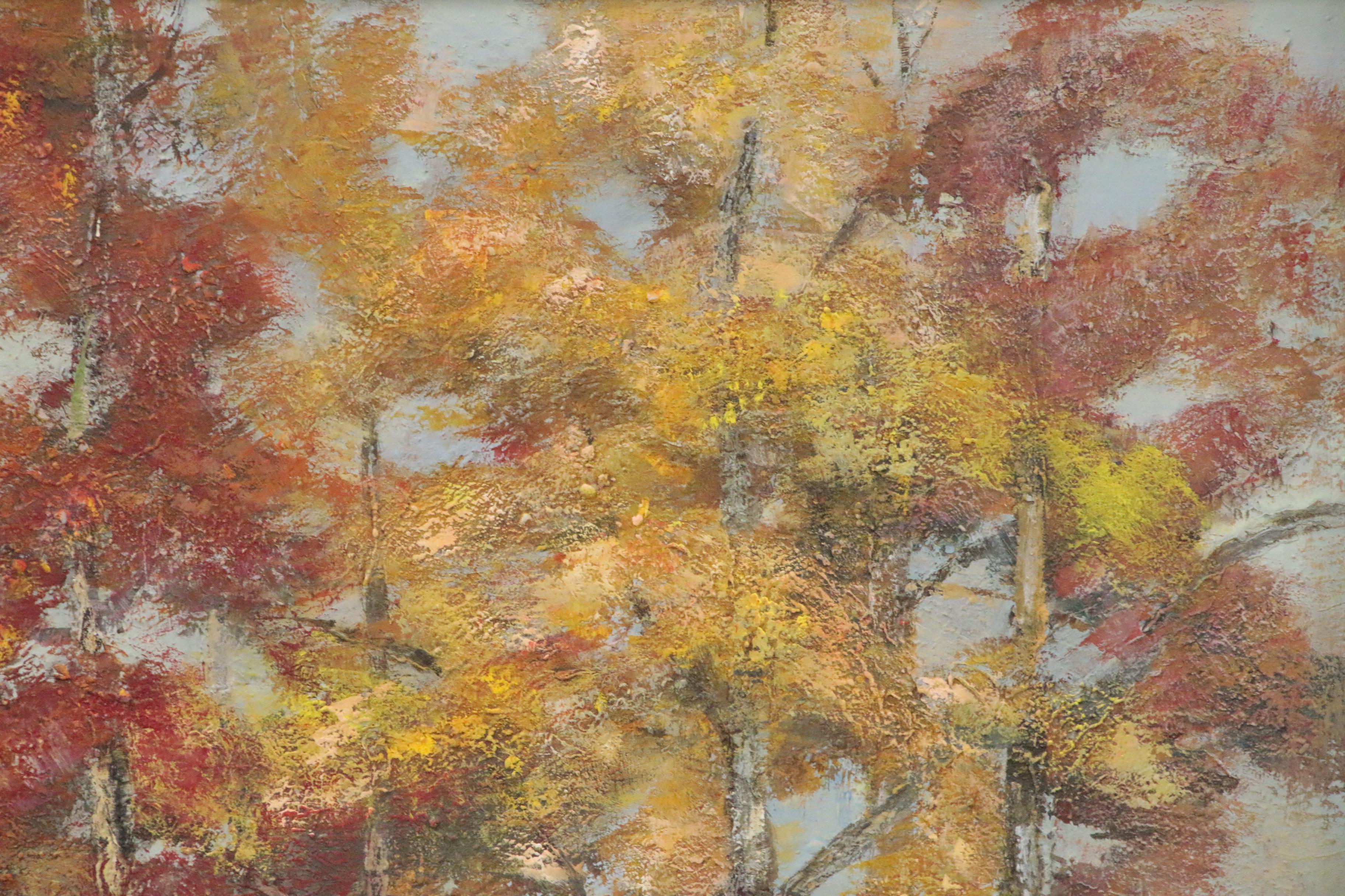 Landscape Acrylic Painting Attributed to Wanda Prillaman