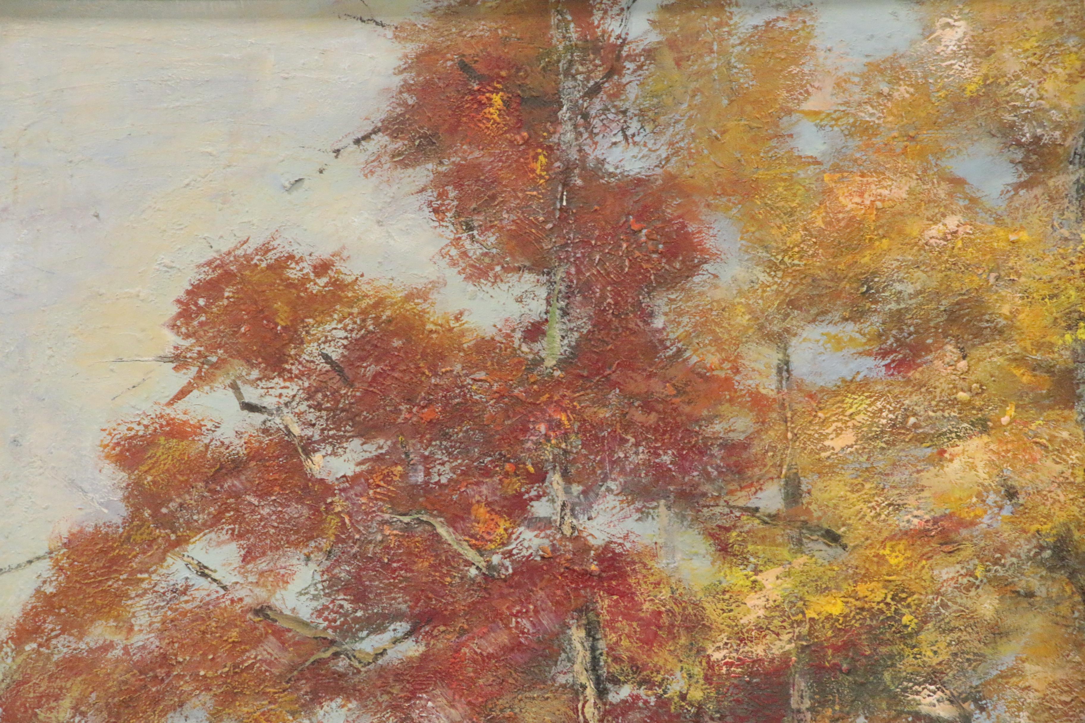 Landscape Acrylic Painting Attributed to Wanda Prillaman