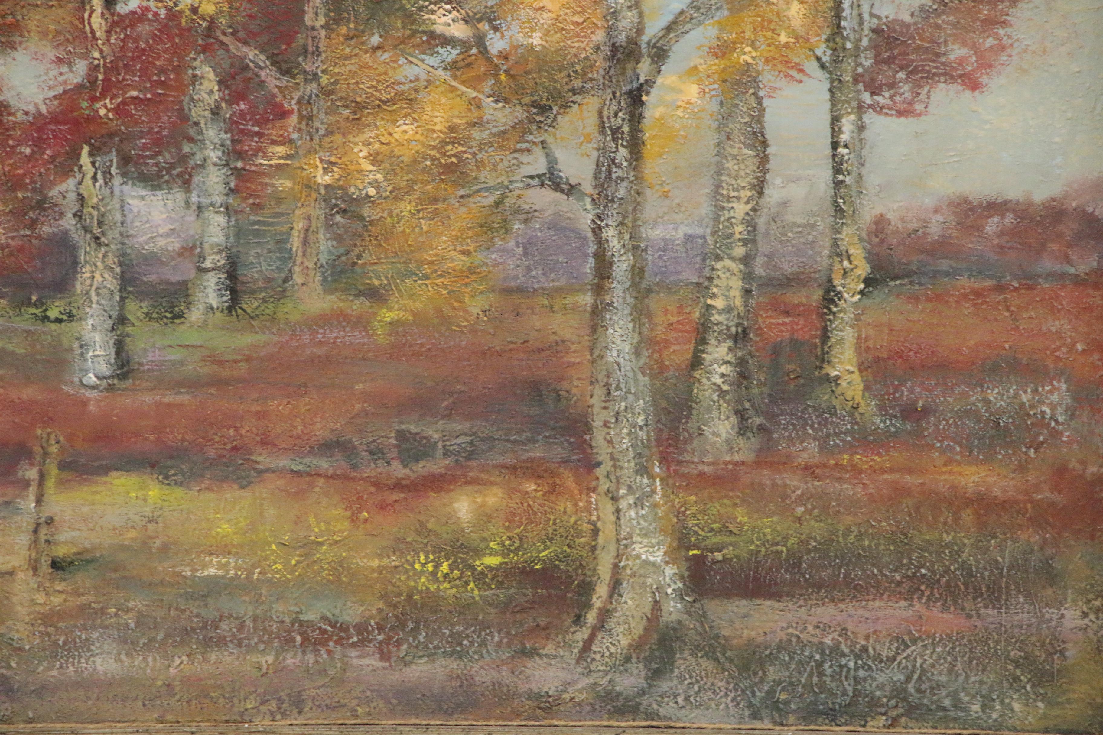 Landscape Acrylic Painting Attributed to Wanda Prillaman