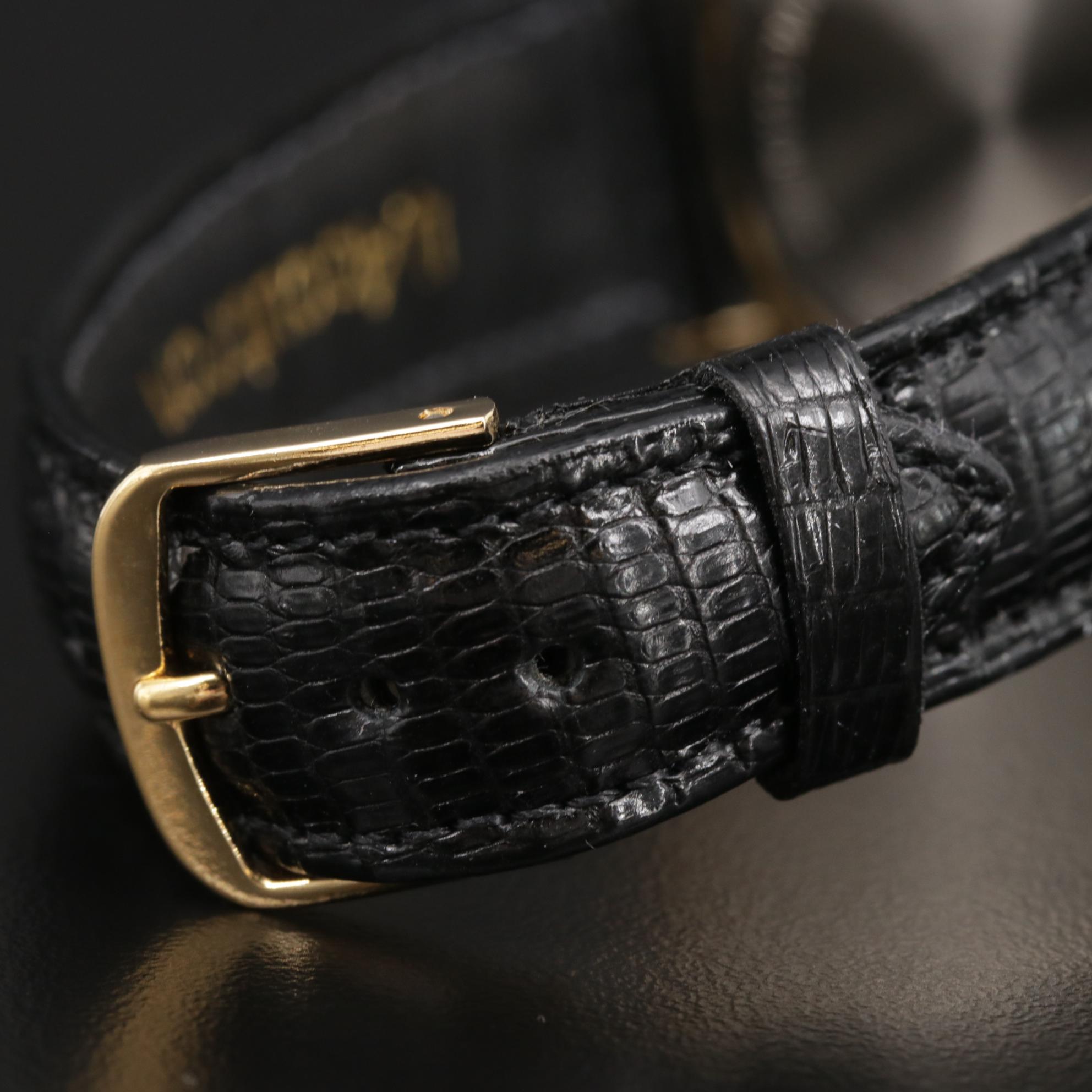 Bulova Accutron "Time N' Ice" Gold Tone and Diamond Quartz Watch