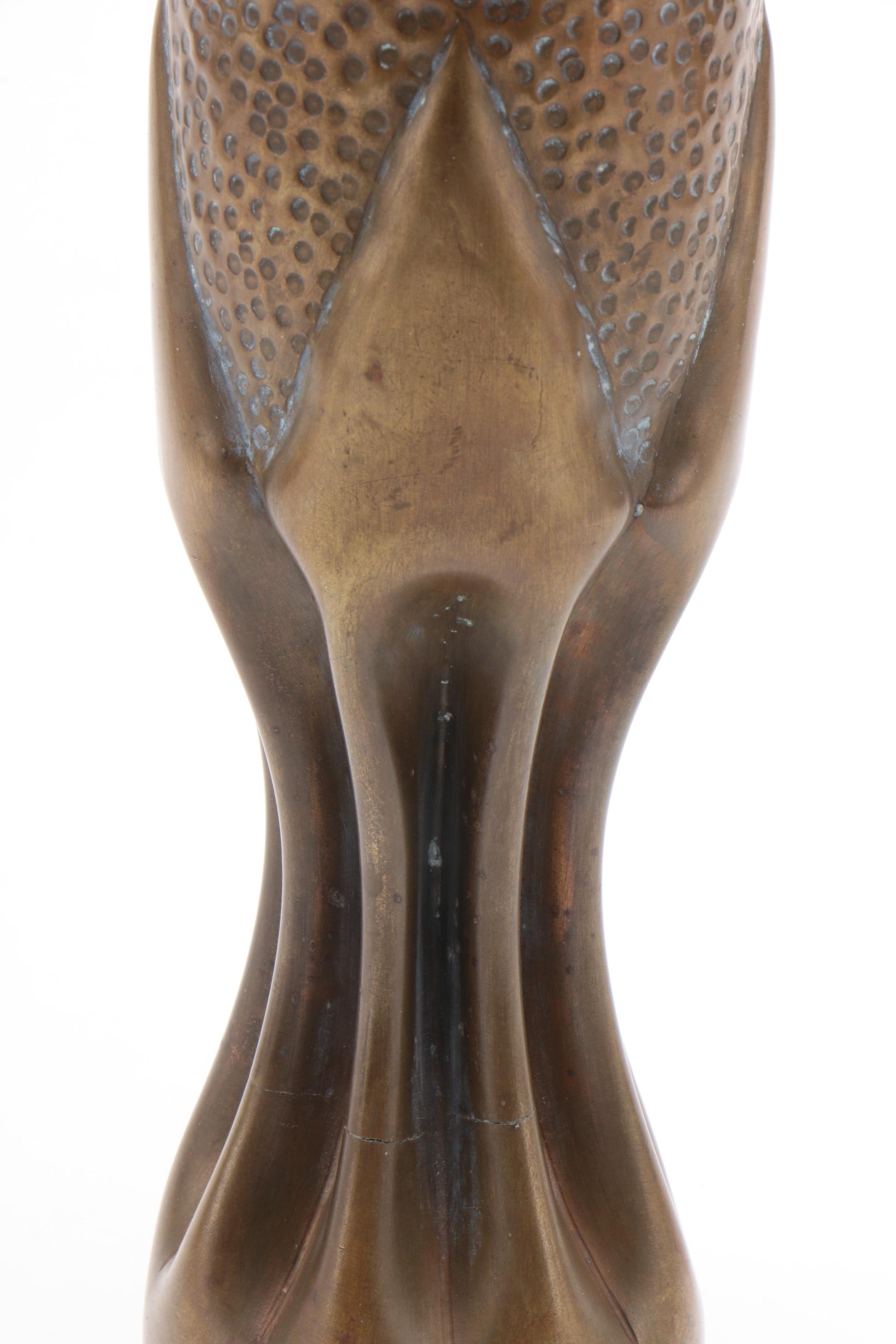 Trench Art Embossed WW1 Artillery Shell