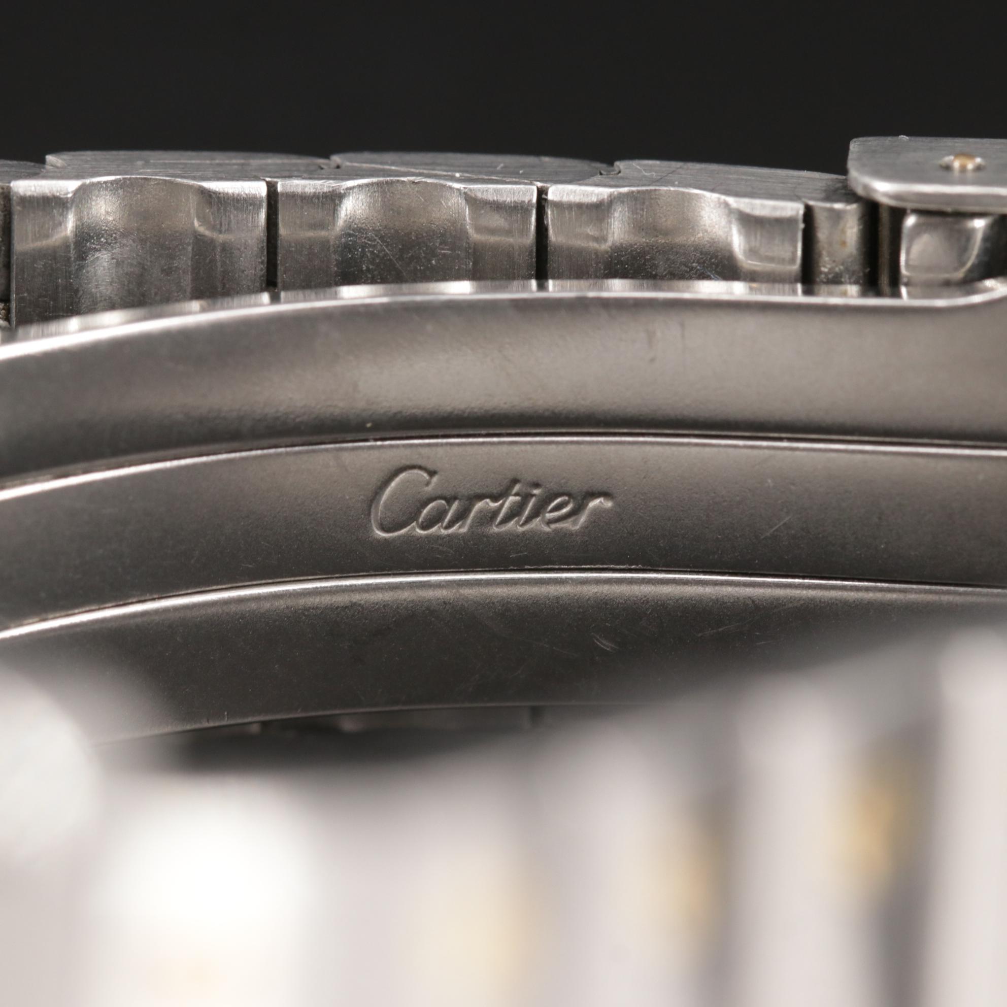 Cartier Santos 18K Gold and Stainless Steel Quartz Watch