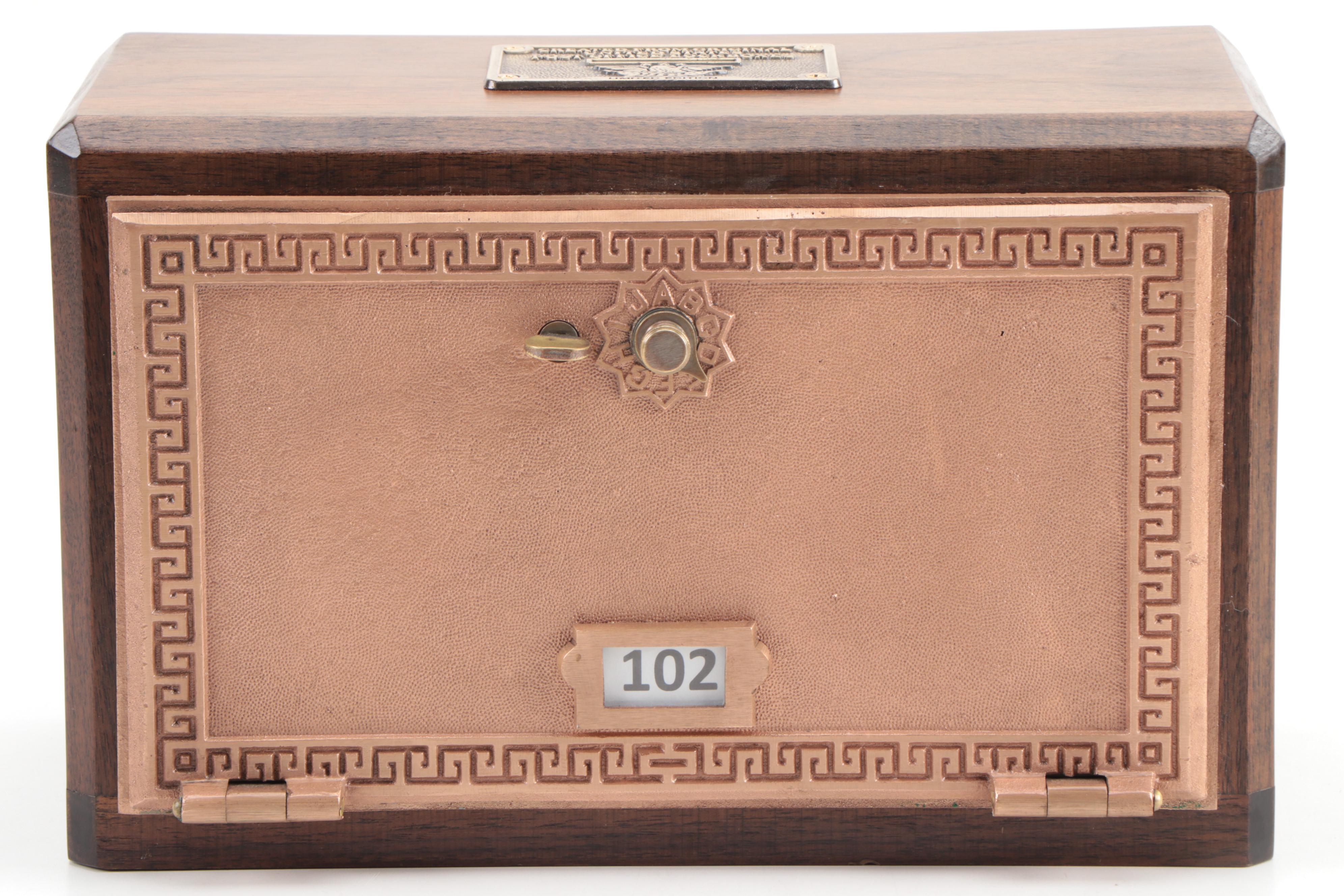 Limited Edition US Post Office Converted Lockbox Bank, Early 20th Century
