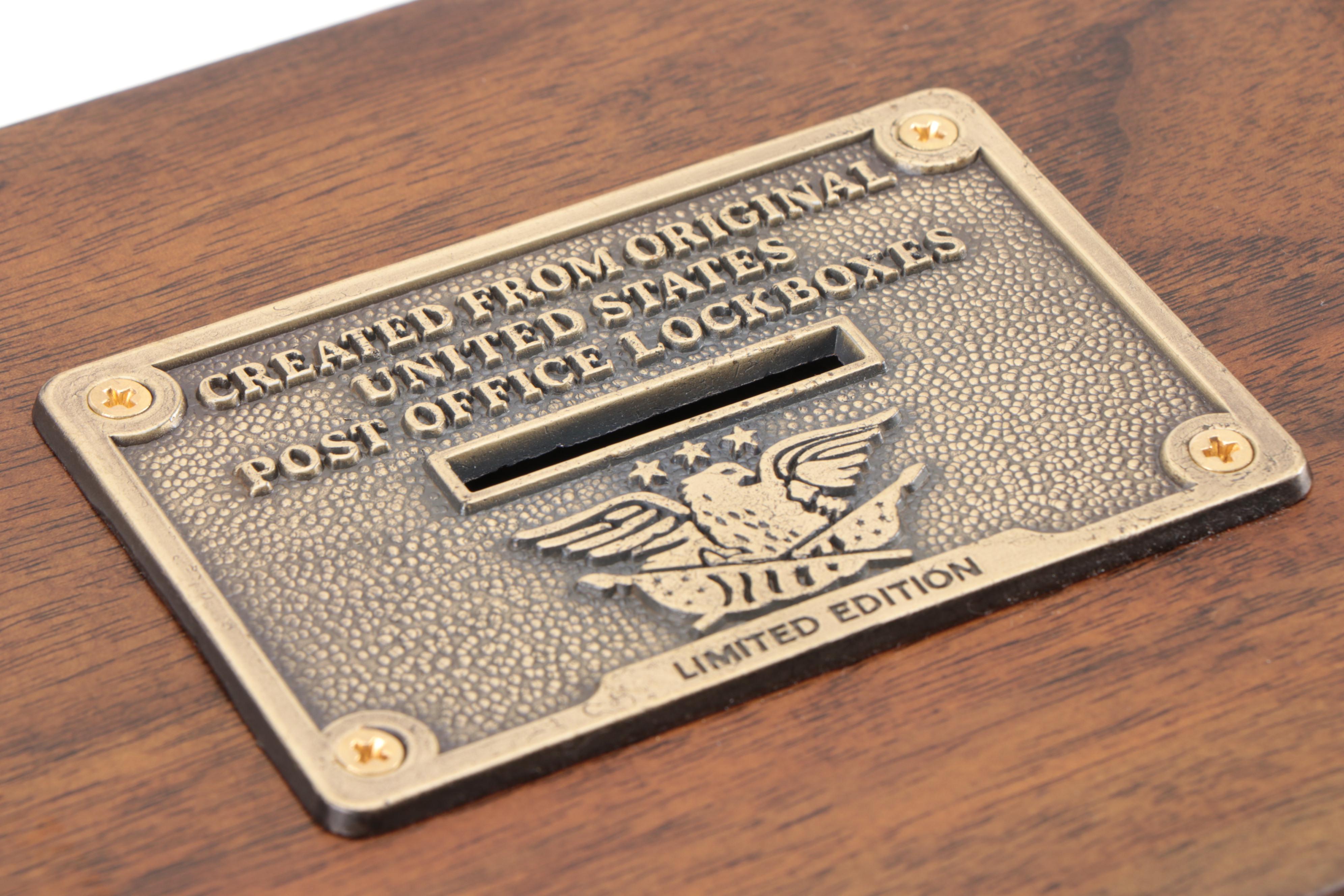 Limited Edition US Post Office Converted Lockbox Bank, Early 20th Century