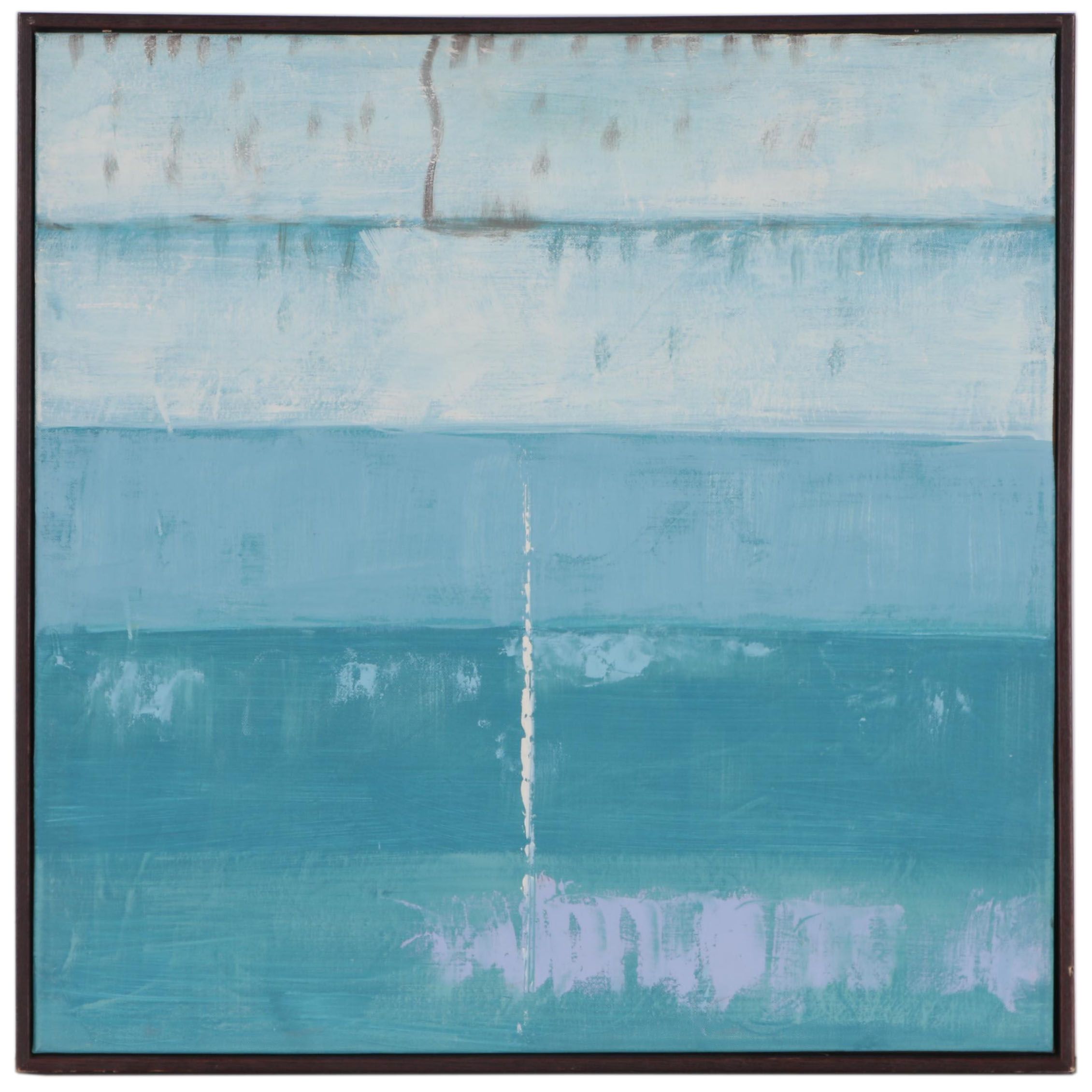 Blue Abstract Oil Painting