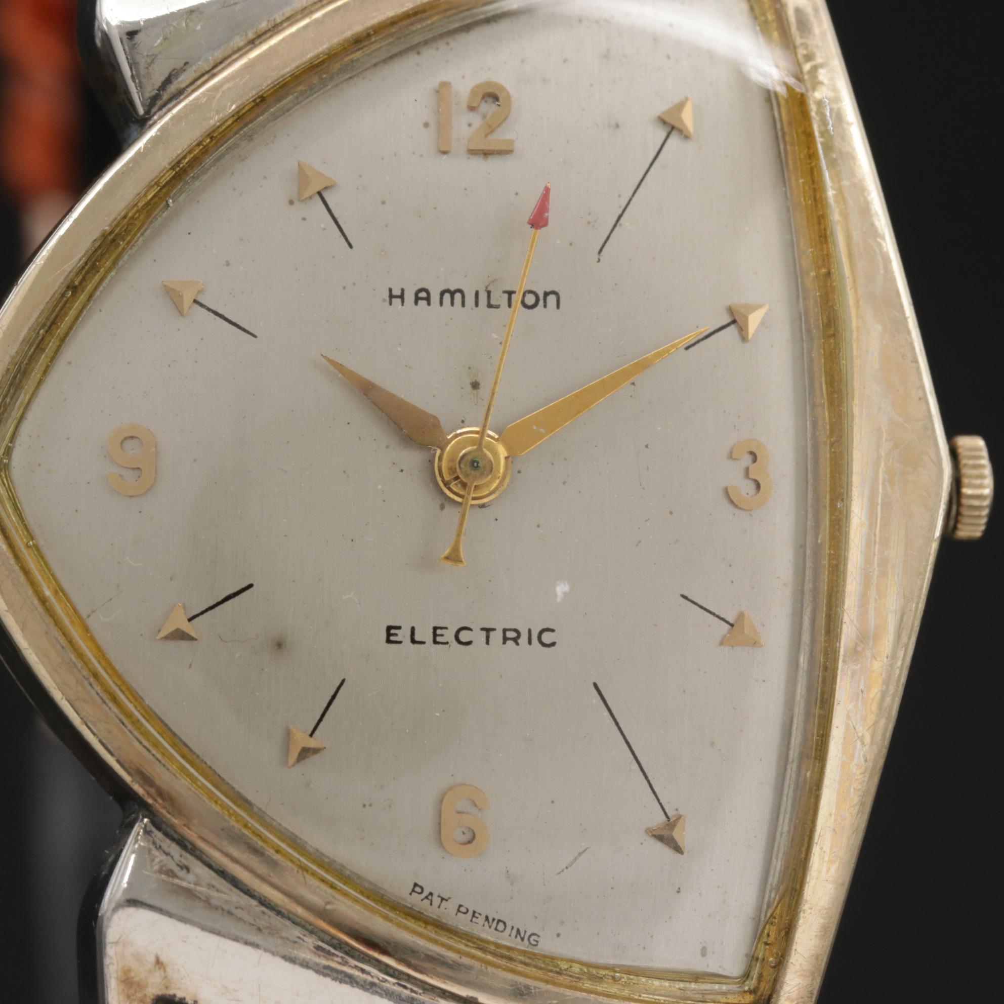 Hamilton Pacer 10K Gold Filled Electric Watch, Vintage