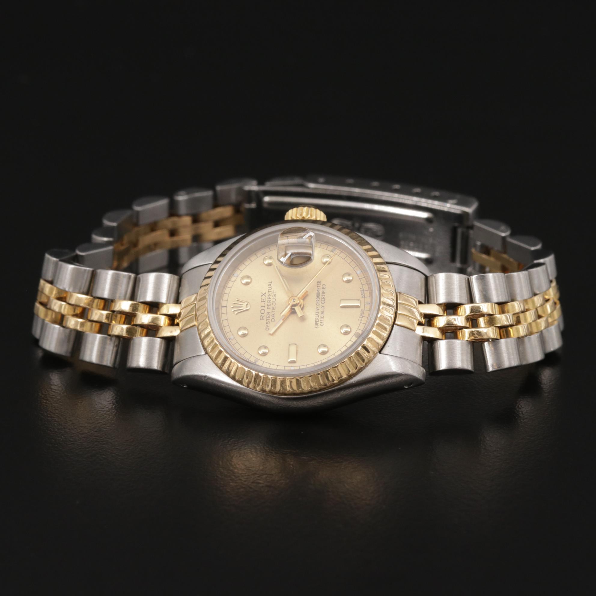 1987 Rolex Datejust 18K Gold and Stainless Steel Automatic Watch