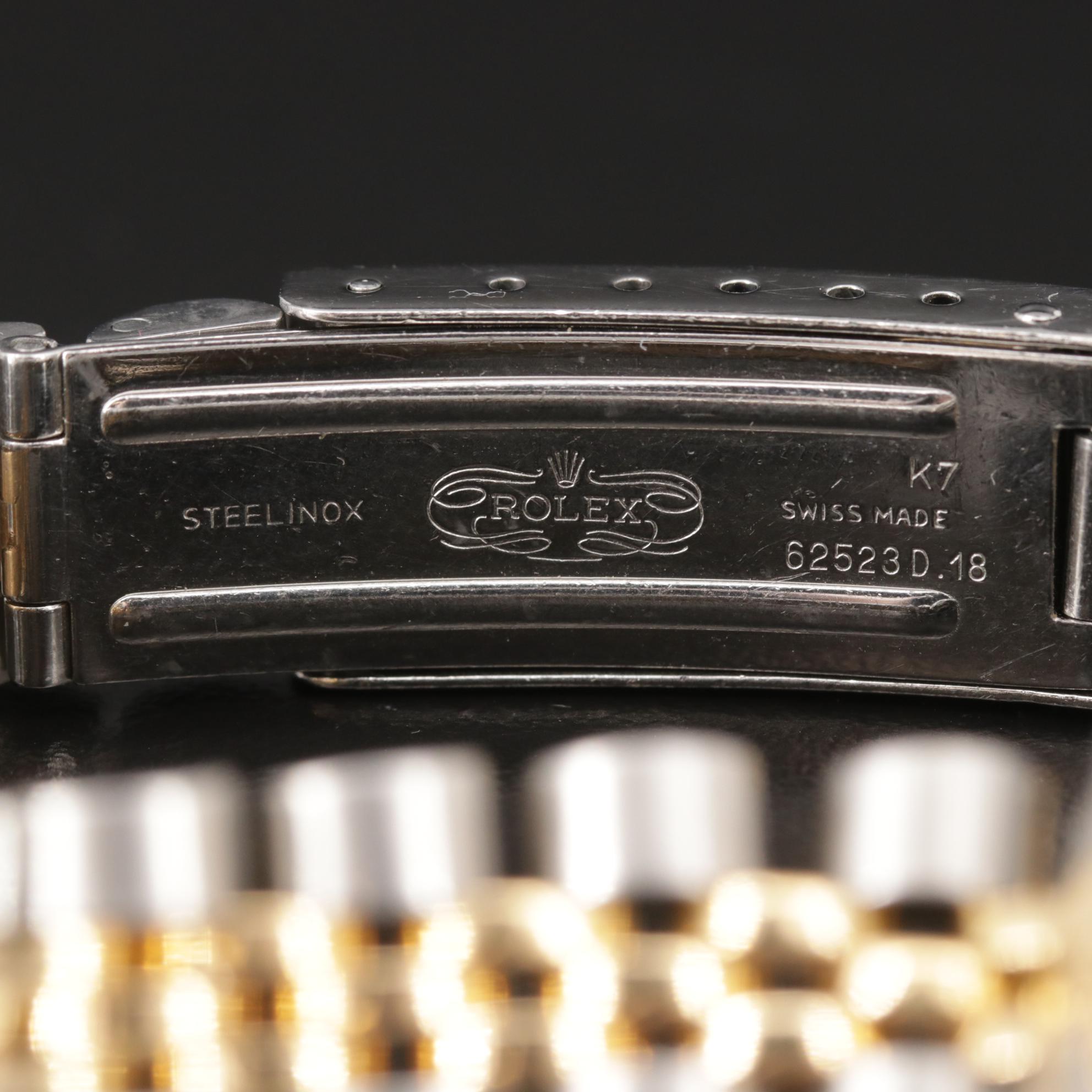 1987 Rolex Datejust 18K Gold and Stainless Steel Automatic Watch