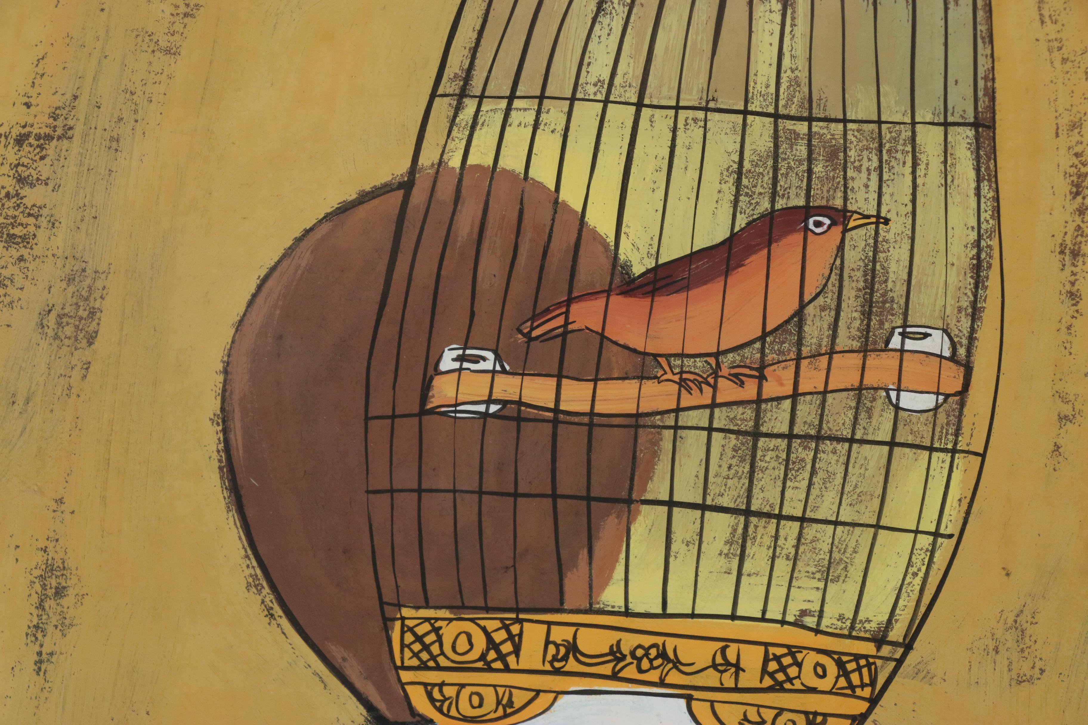 Chinese Goauche Painting in the Style of Hu Yongkai