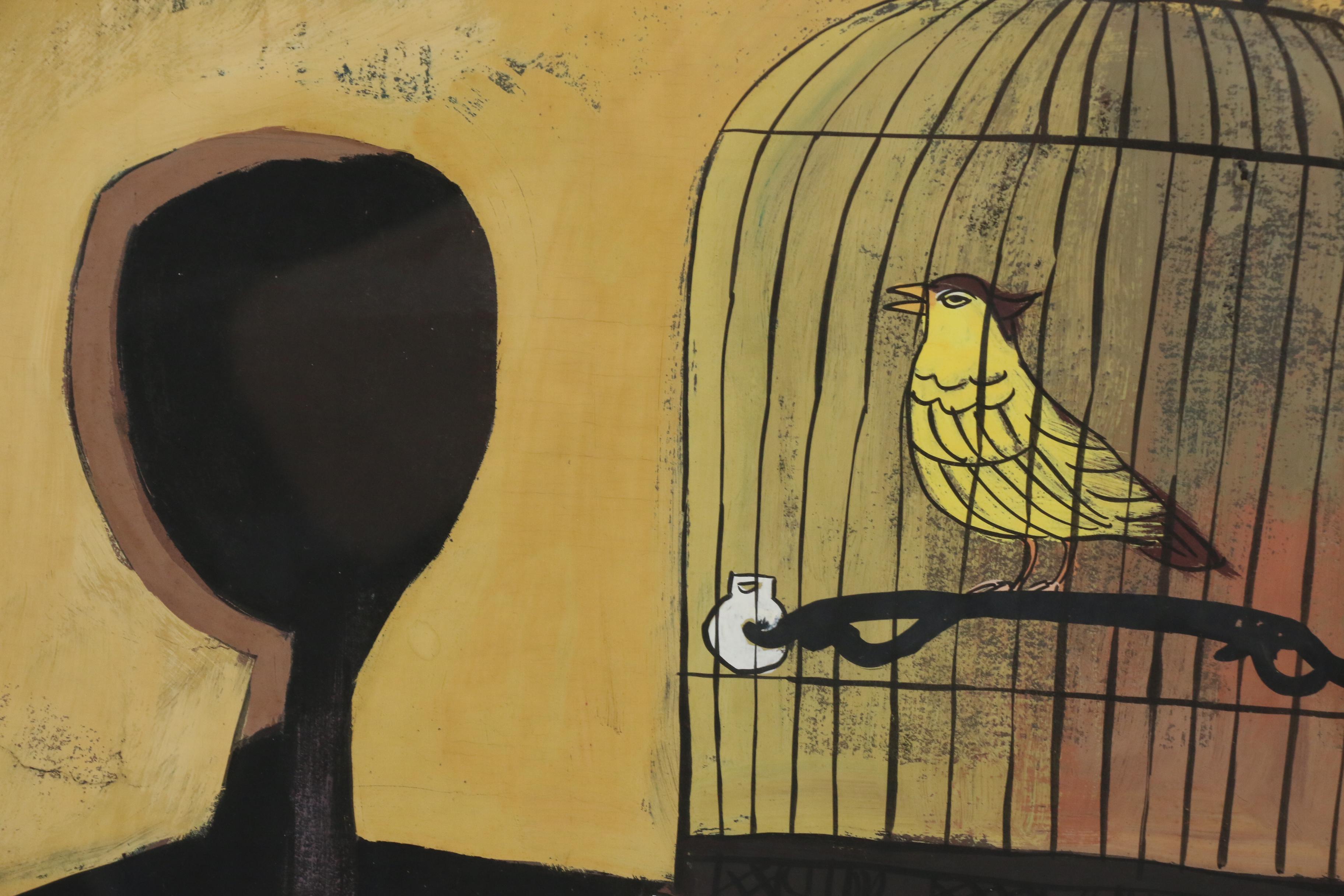 Chinese Goauche Painting in the Style of Hu Yongkai