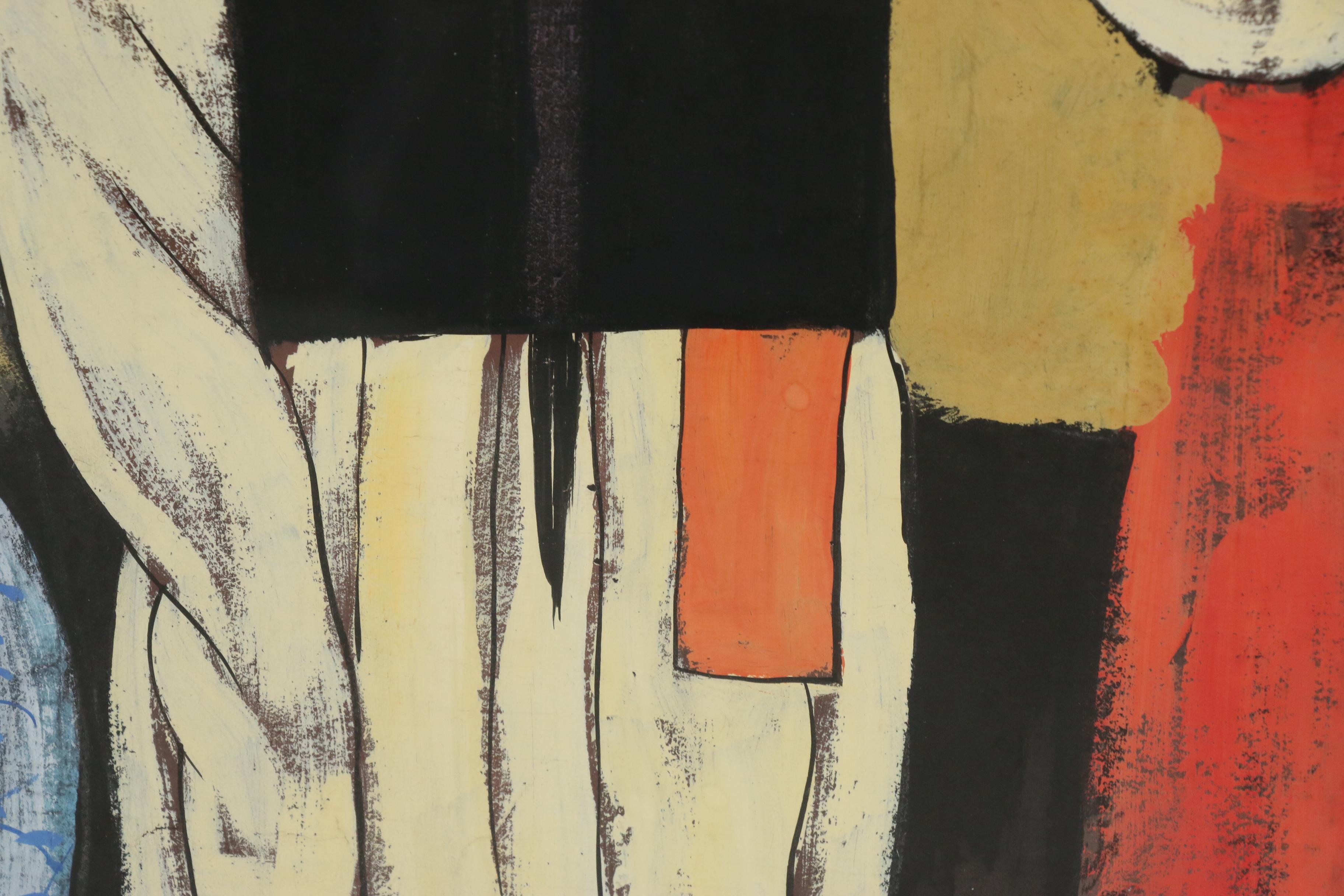 Chinese Goauche Painting in the Style of Hu Yongkai