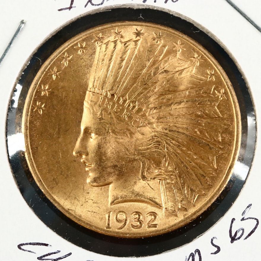 1932 Indian Head $10 Gold Coin