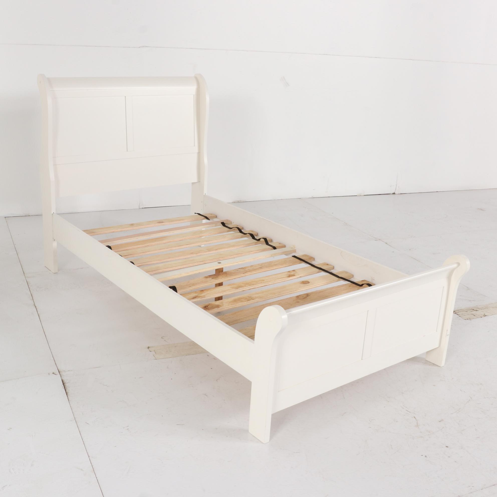 Signature Design for Ashley Furniture White-Painted Twin Sized Bed Frames