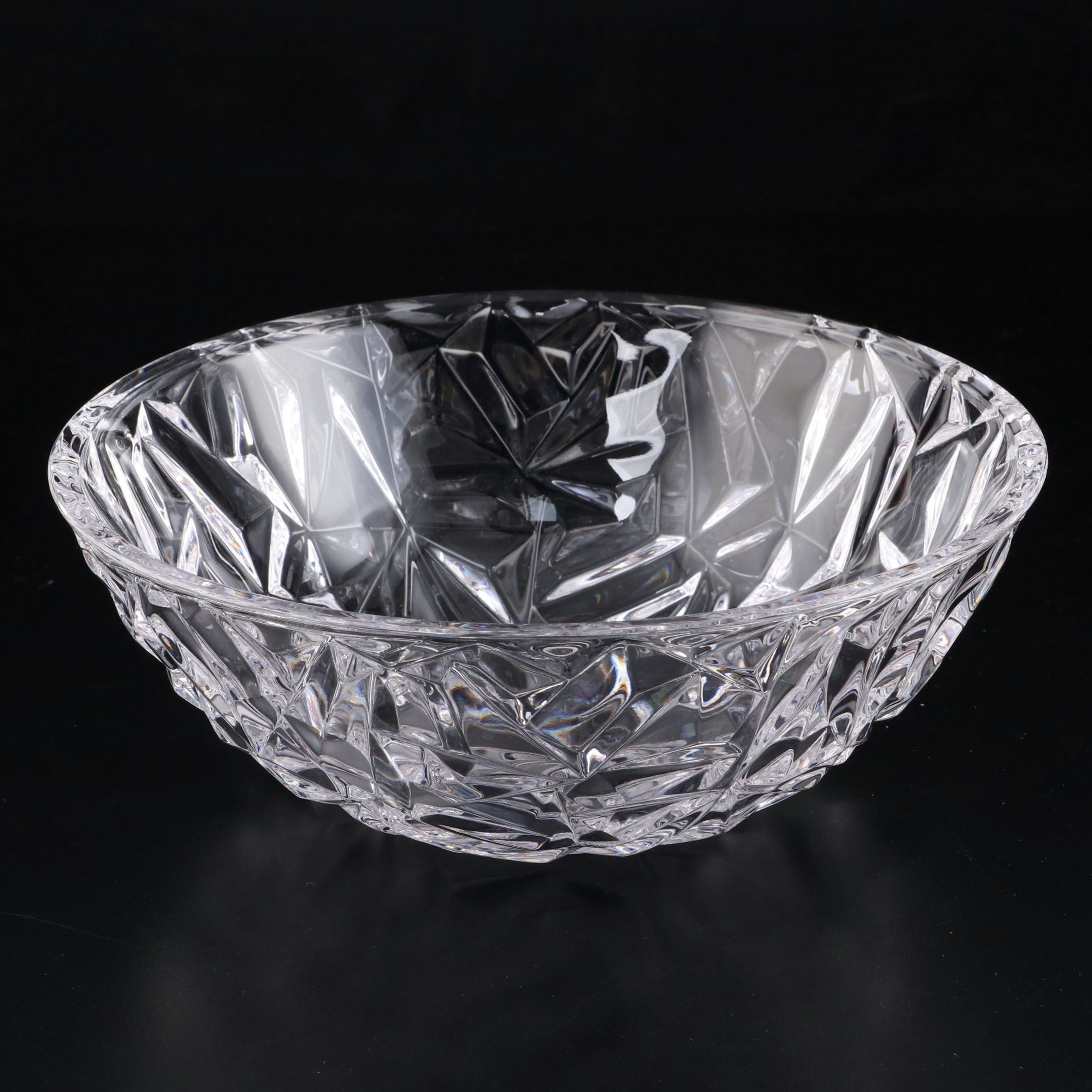 Tiffany & Co. "Rock Cut" Crystal Bowl