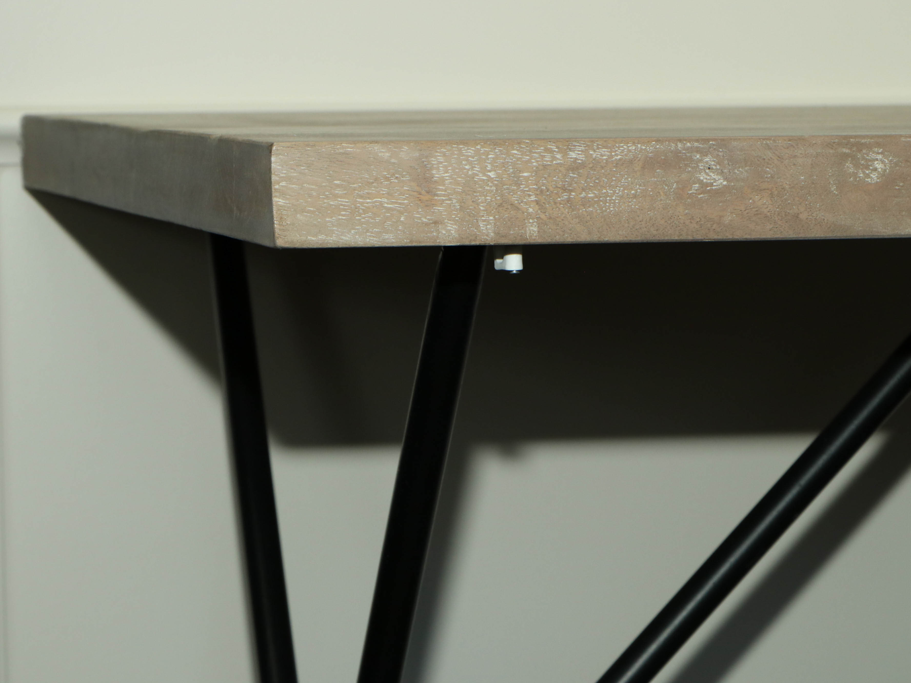 West Elm Contemporary Wood Desk with Metal X-Base