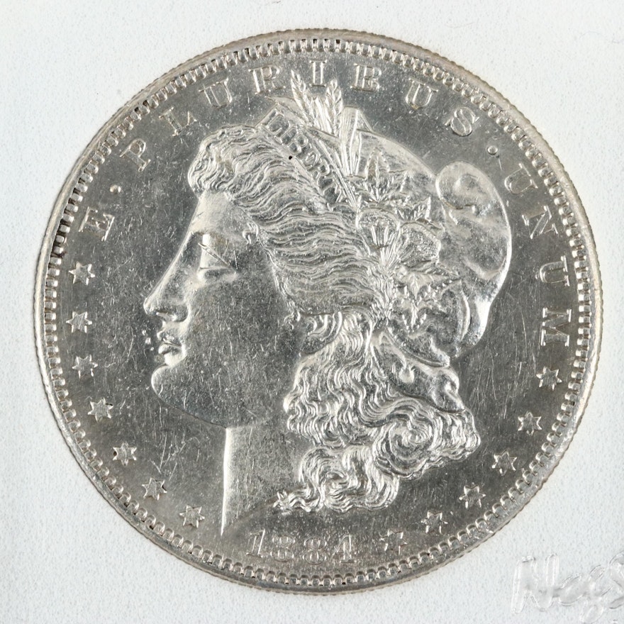 Better Date 1884-S Morgan Silver Dollar