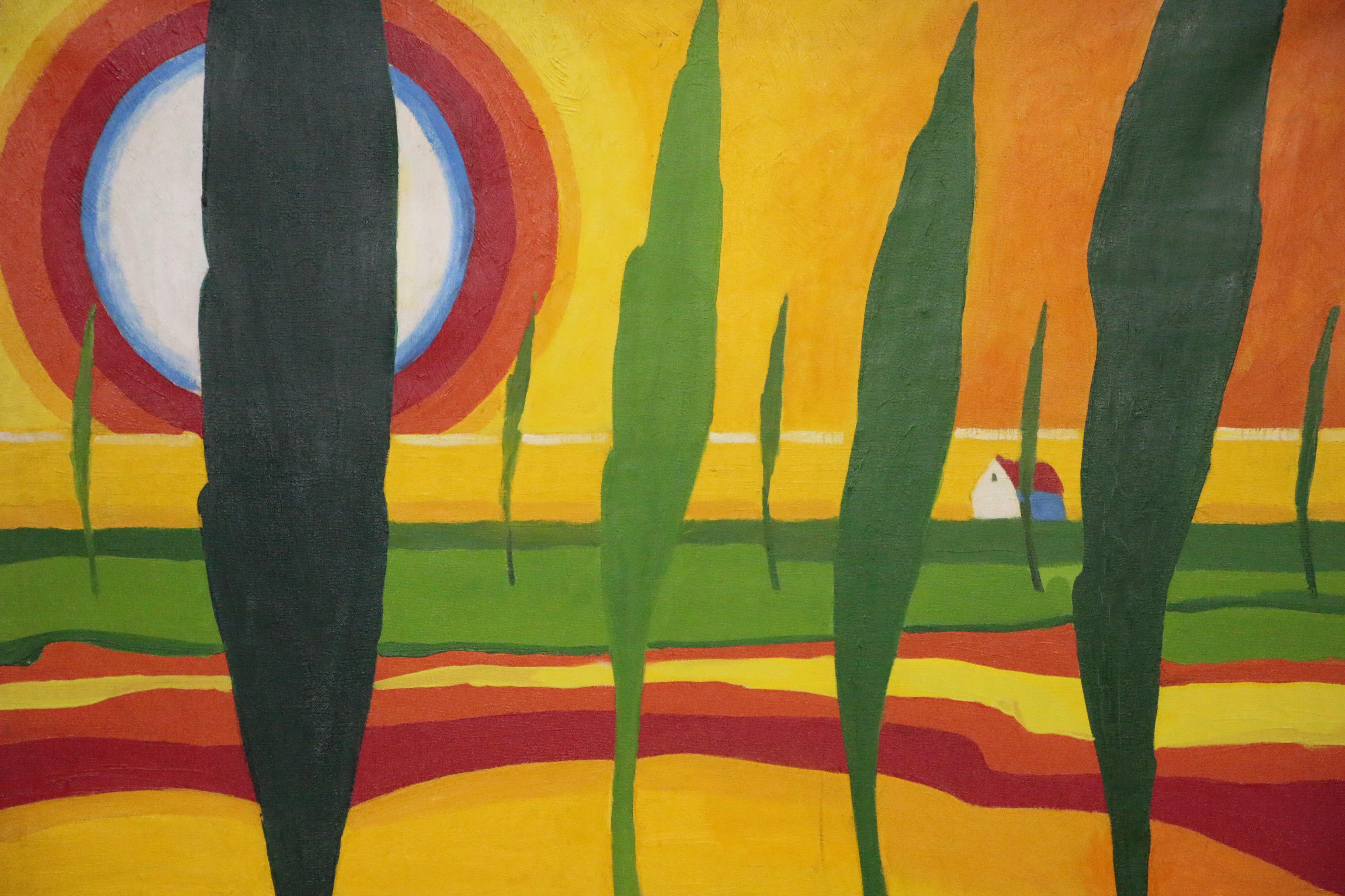 Raymond Bonneel Oil Painting "De Gouden Morgenstond", 1966