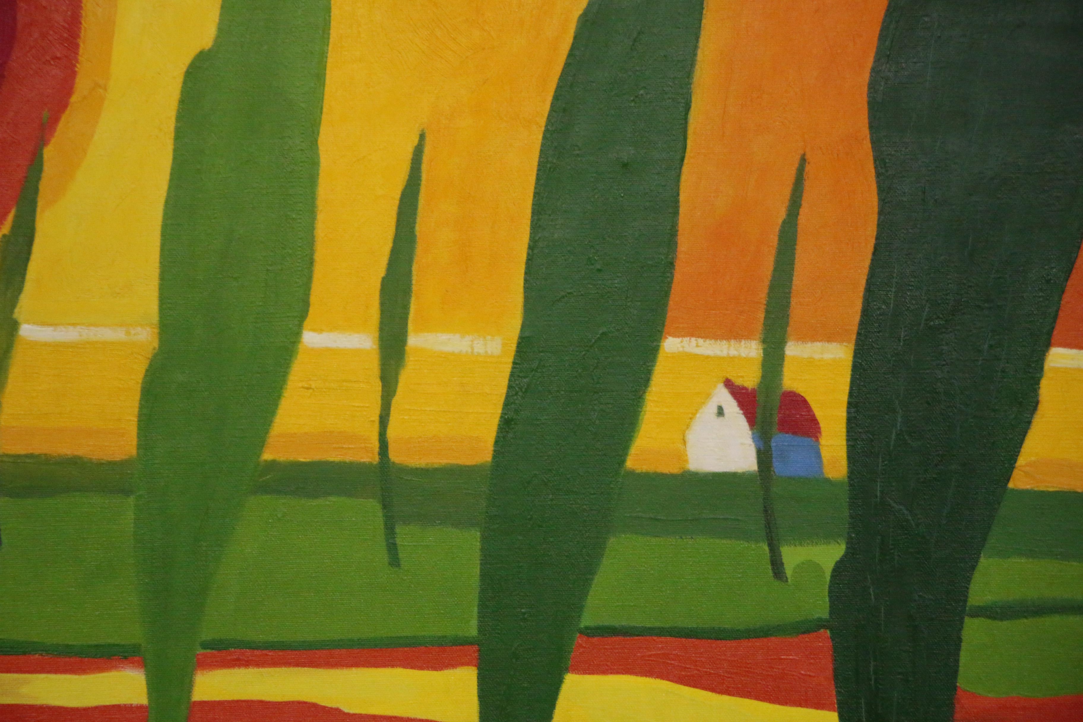 Raymond Bonneel Oil Painting "De Gouden Morgenstond", 1966