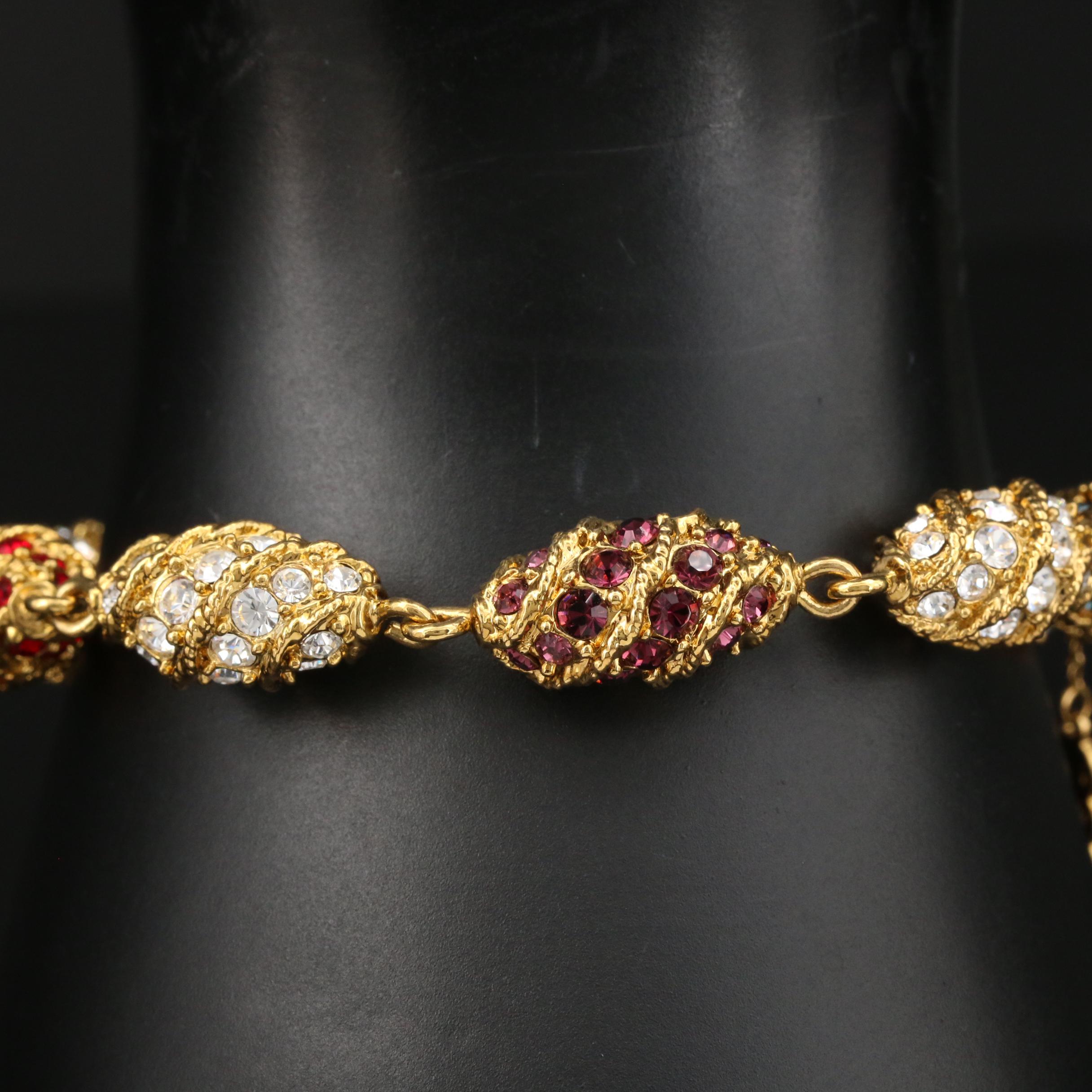 Camrose and Kross Jackie Kennedy Glass "Royal Egg Bracelet"