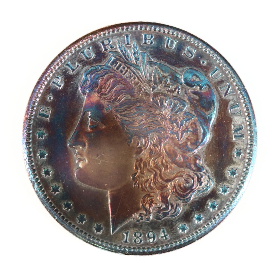 1894-S Toned Morgan Silver Dollar