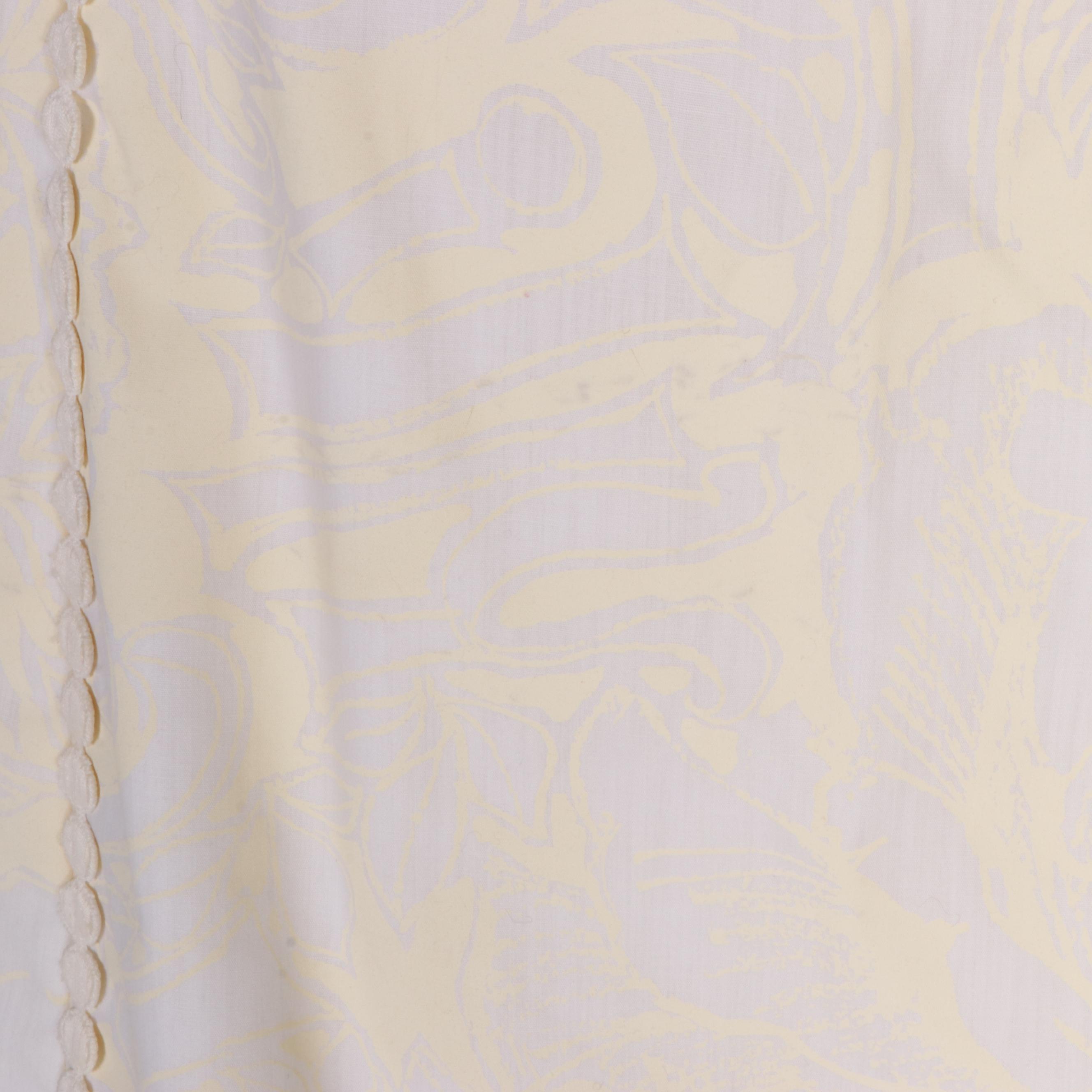 The Lilly Lilly Pulitzer Hand-Printed Cotton Dress with Lace Bib and Trim, 1960s