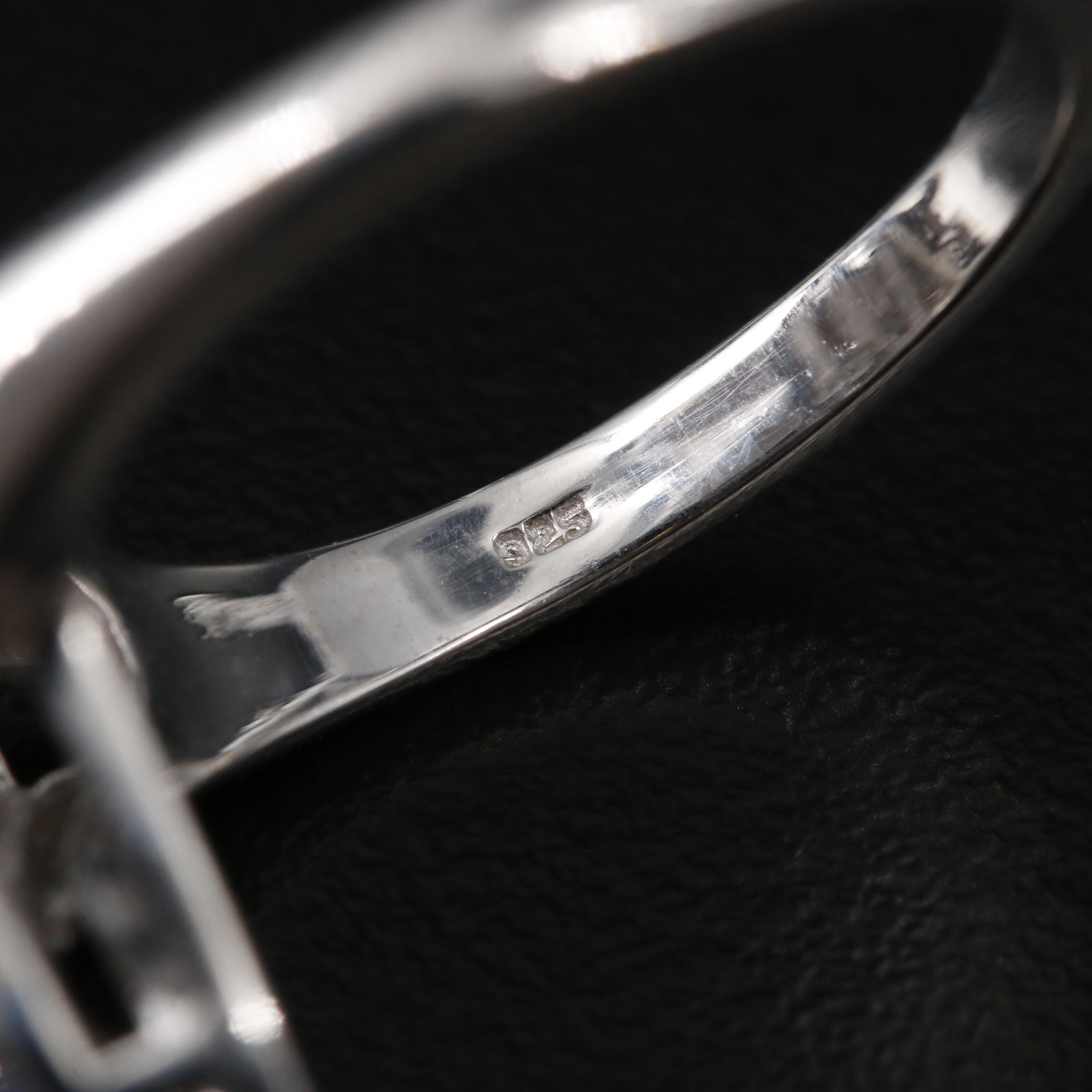 Sterling Silver Sapphire Ring