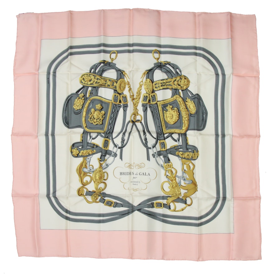 Hermès Paris "Brides de Gala" Silk Scarf Designed by Hugo Grygkar