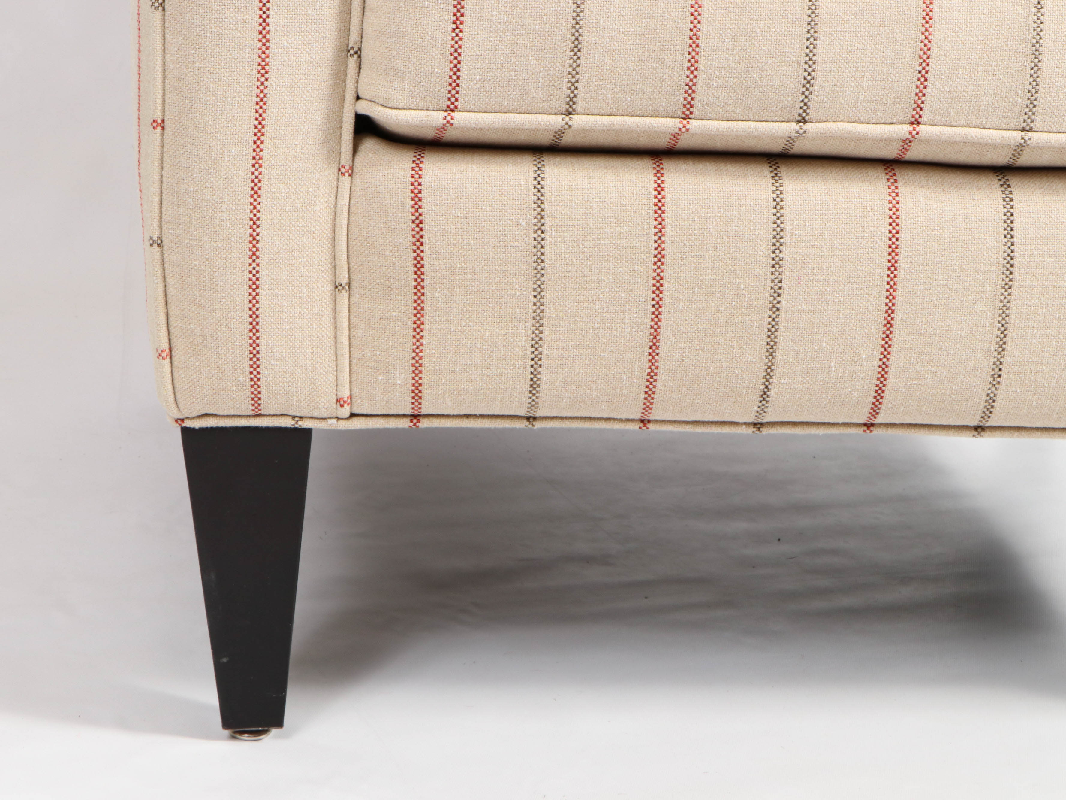 Rowe Furniture Striped Armchair with Decorative Pillow