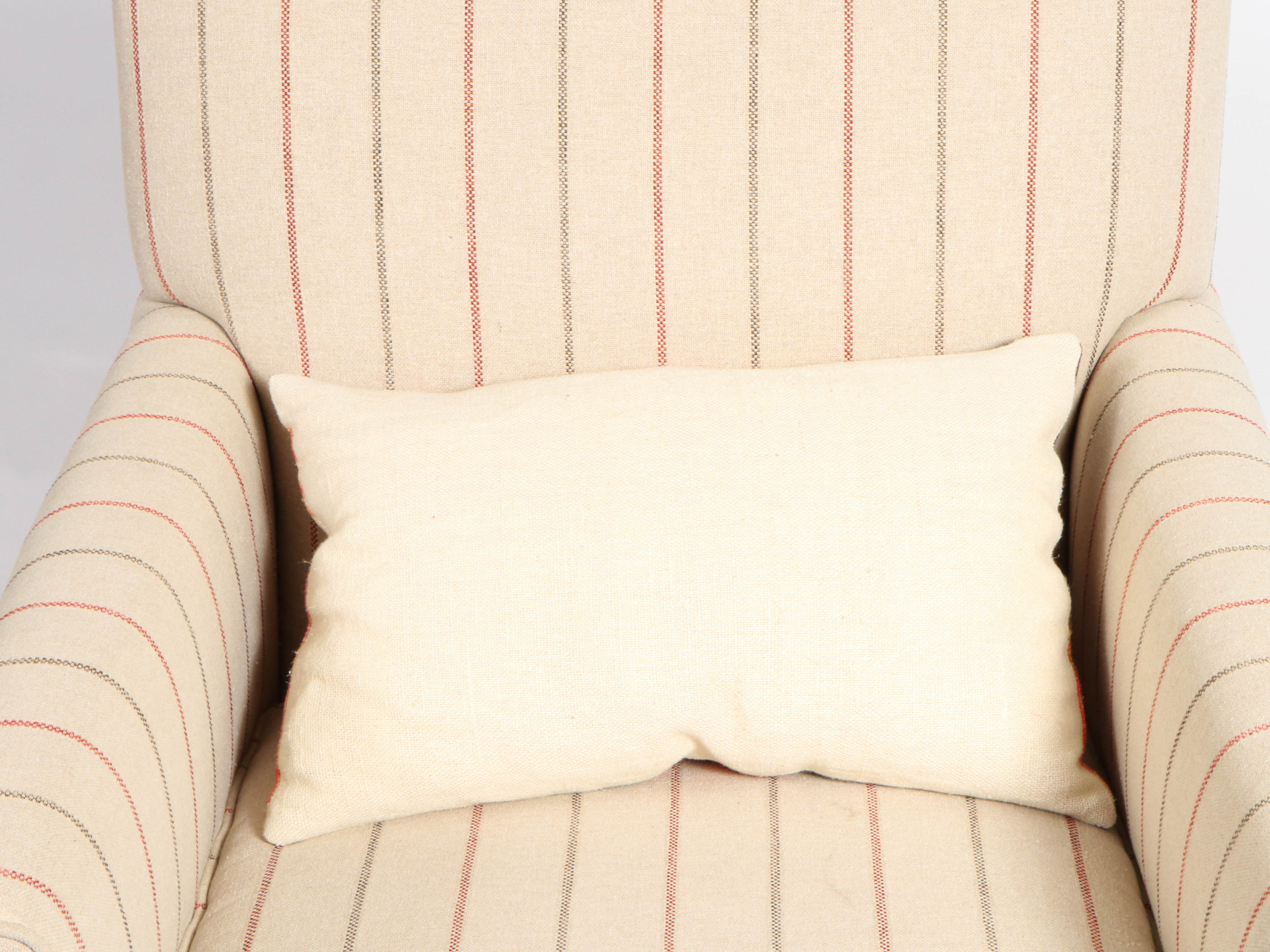 Rowe Furniture Striped Armchair with Decorative Pillow