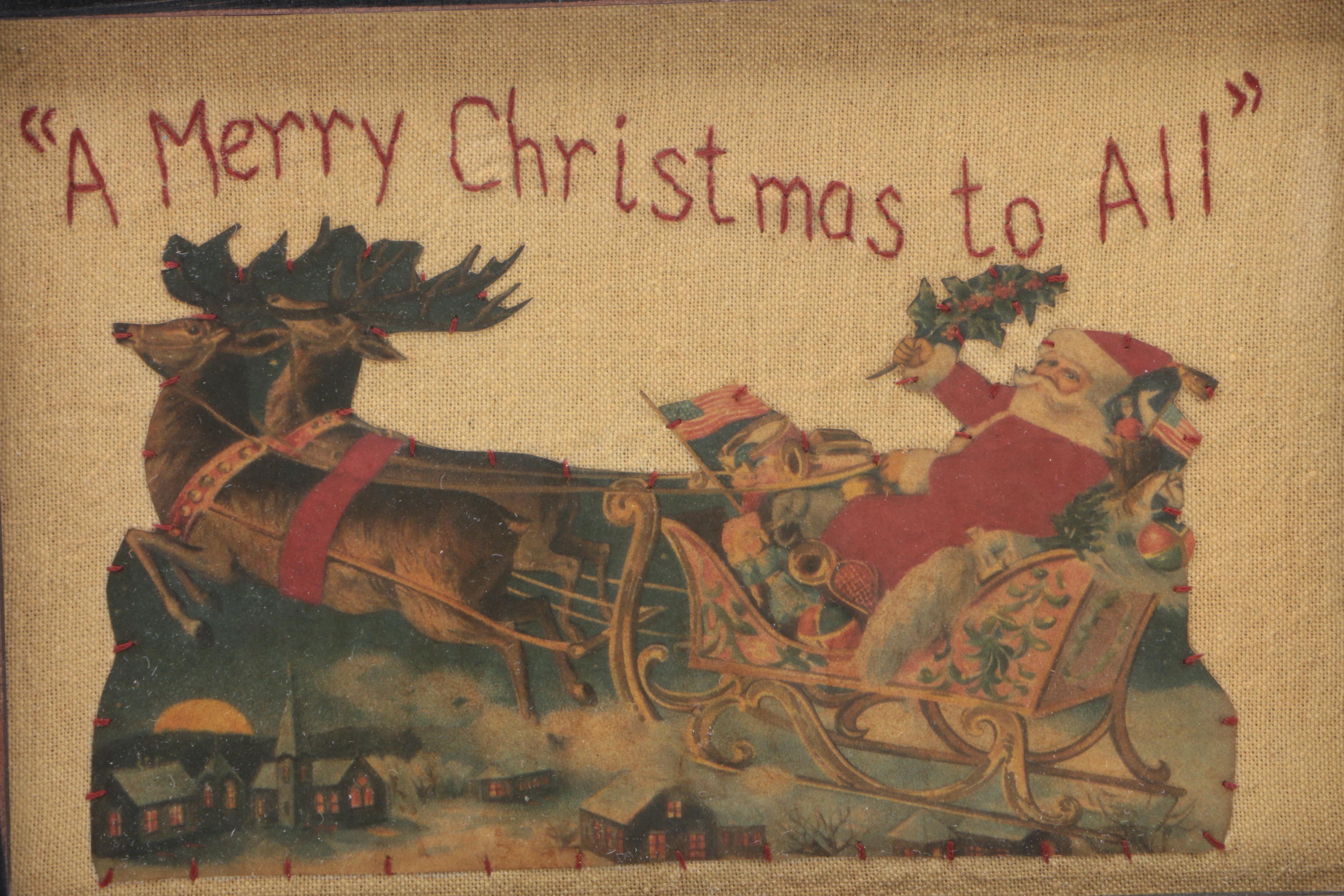 Annie Schickel Christmas Postcard Mixed Media Collages