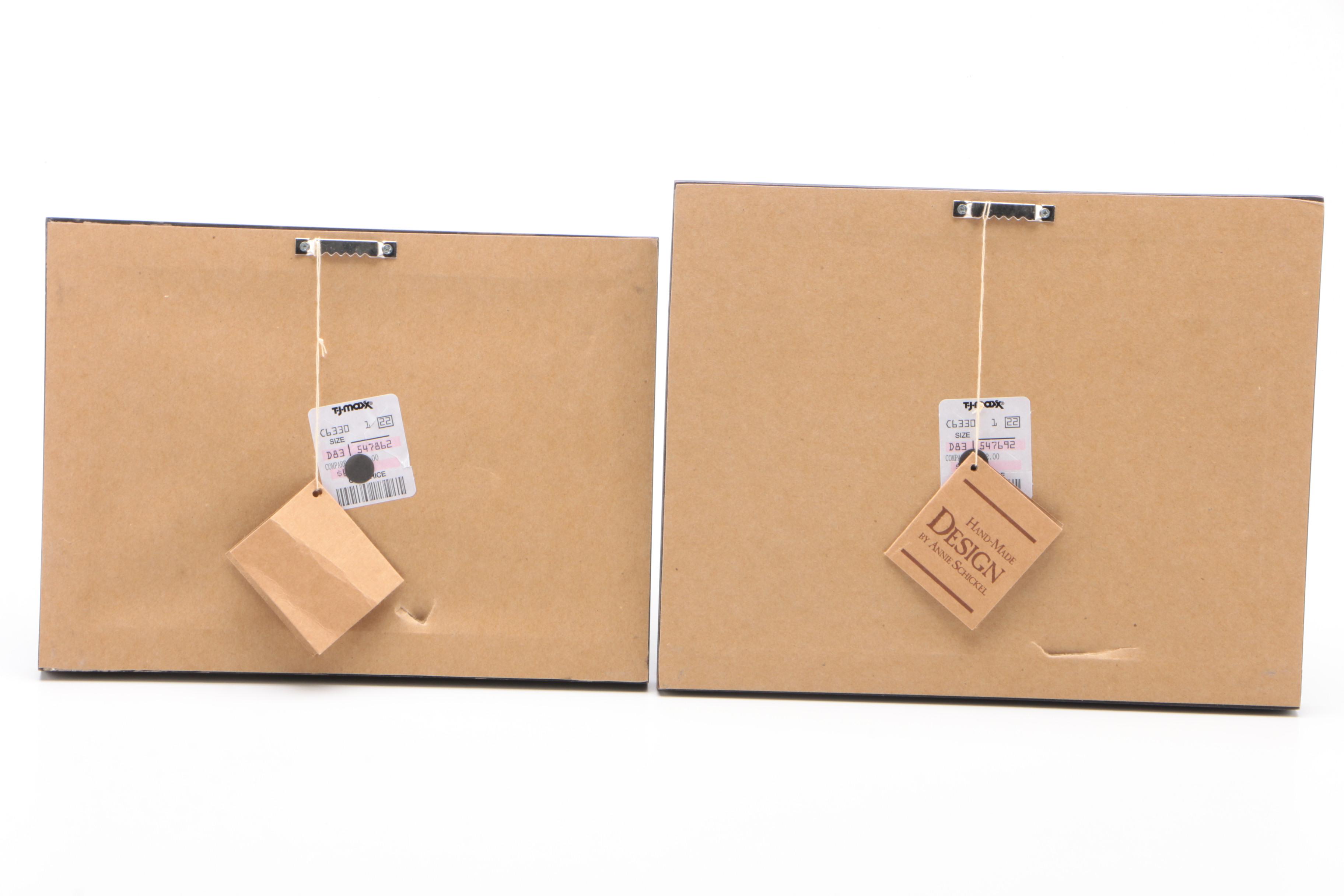 Annie Schickel Christmas Postcard Mixed Media Collages