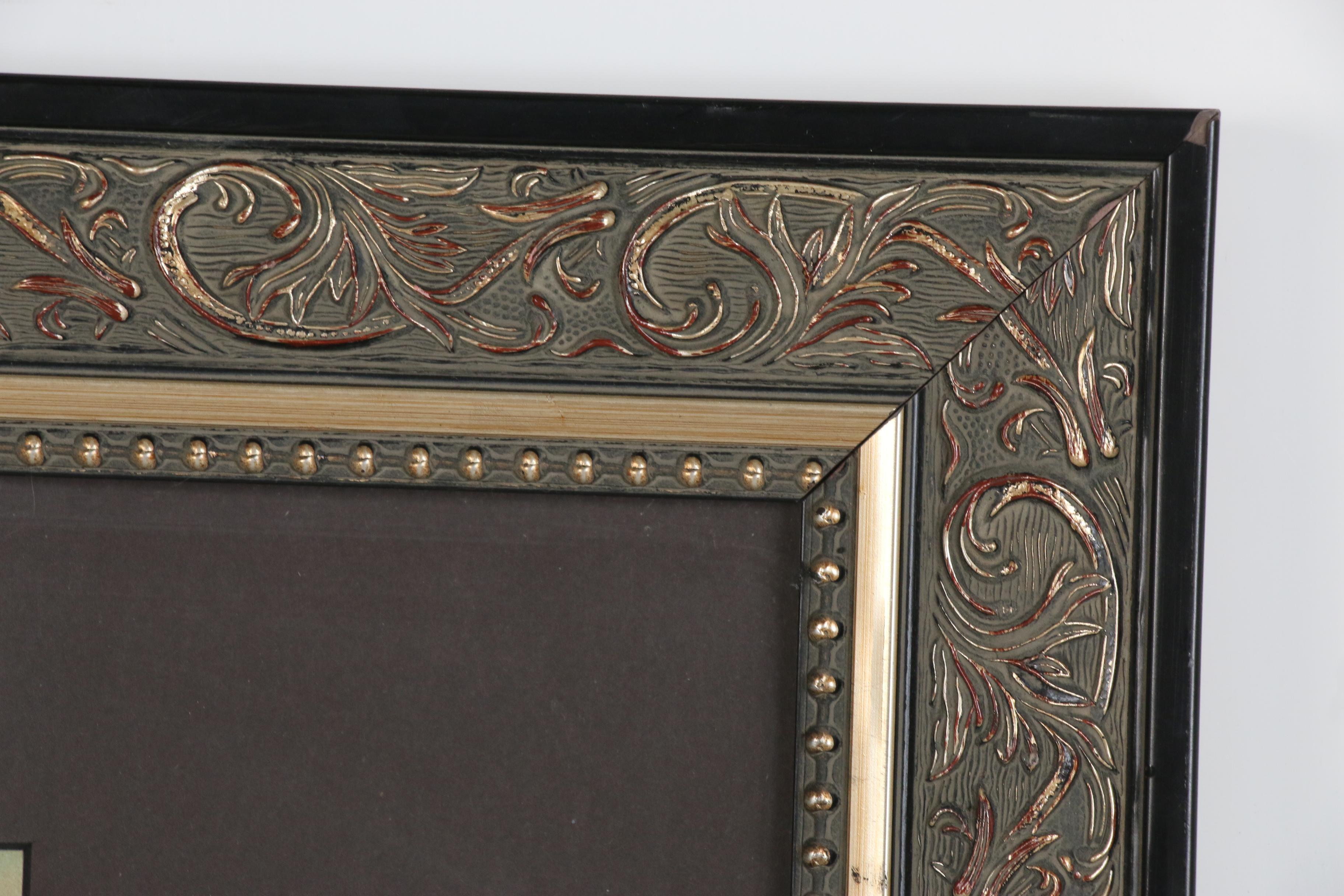 Lithographic Print of Cattle