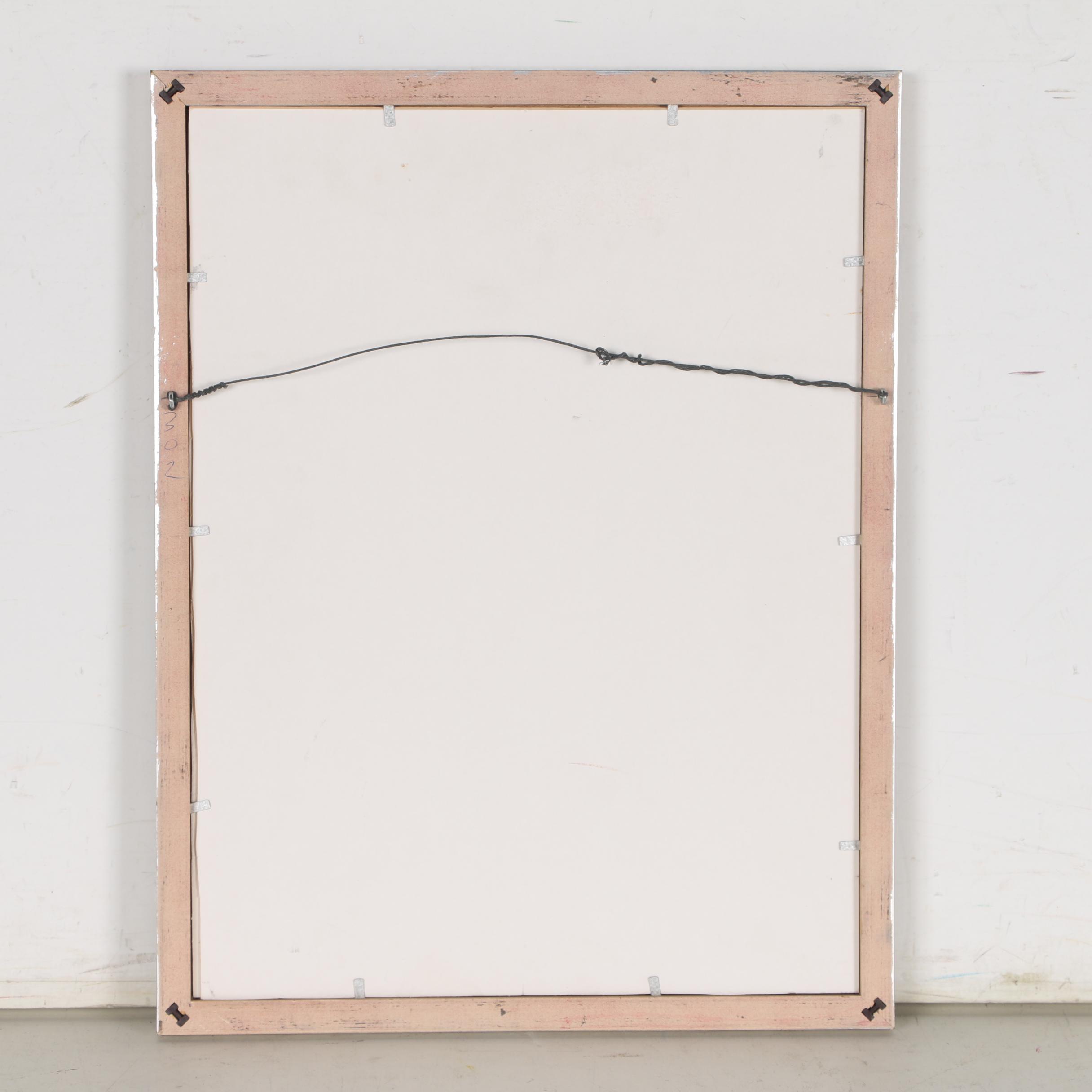 Carlos Cervantes Watercolor Painting of Interior Scene